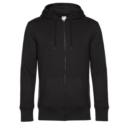 B&C WU03K KING Zipped Hood Black Pure