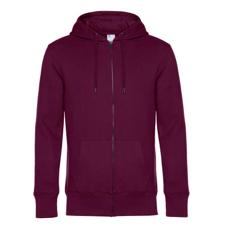 B&C WU03K KING Zipped Hood Dark Cherry