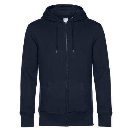 B&C WU03K KING Zipped Hood Navy Blue