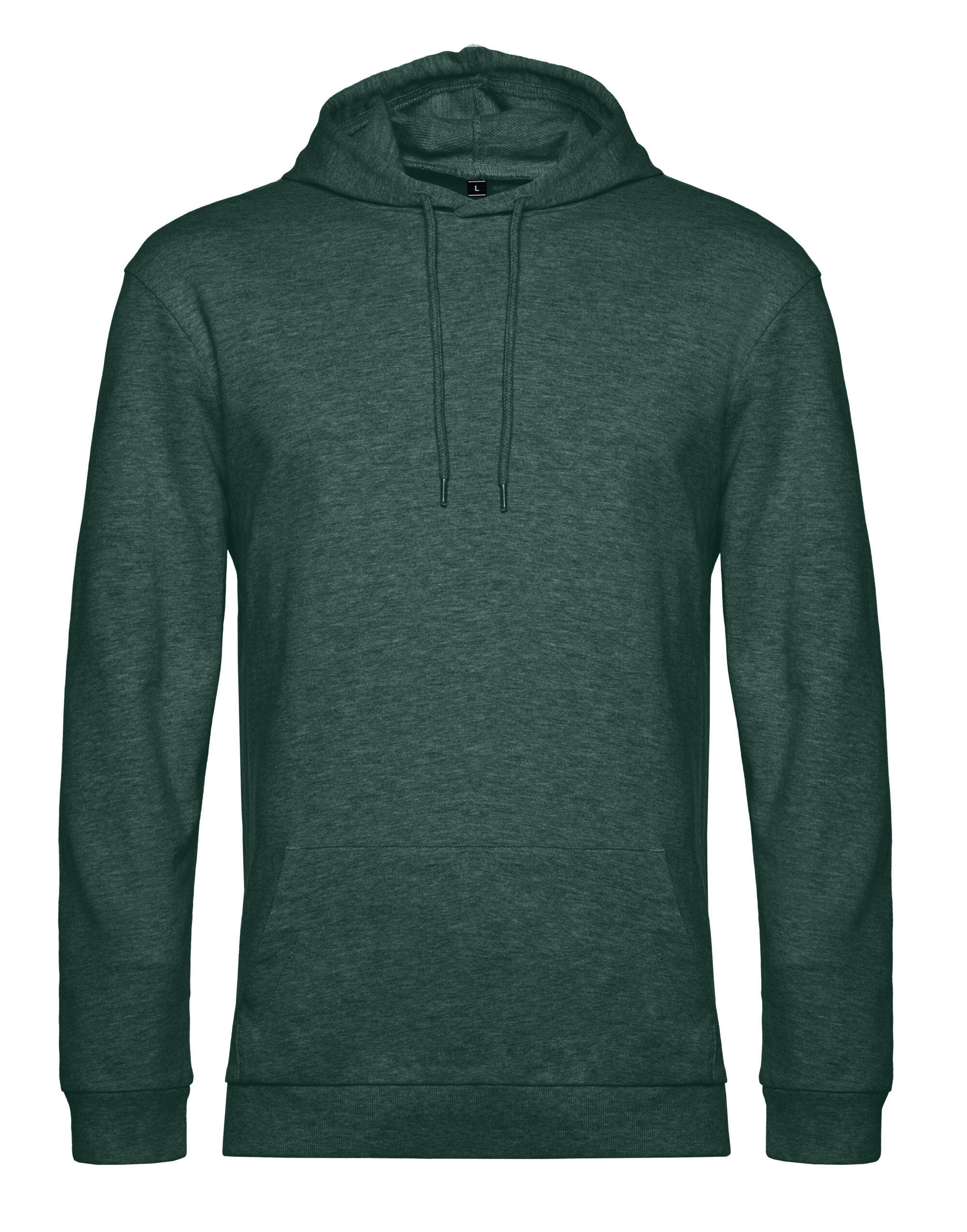 B&C WU03W Men's #Hooded Sweat Heather Dark Green