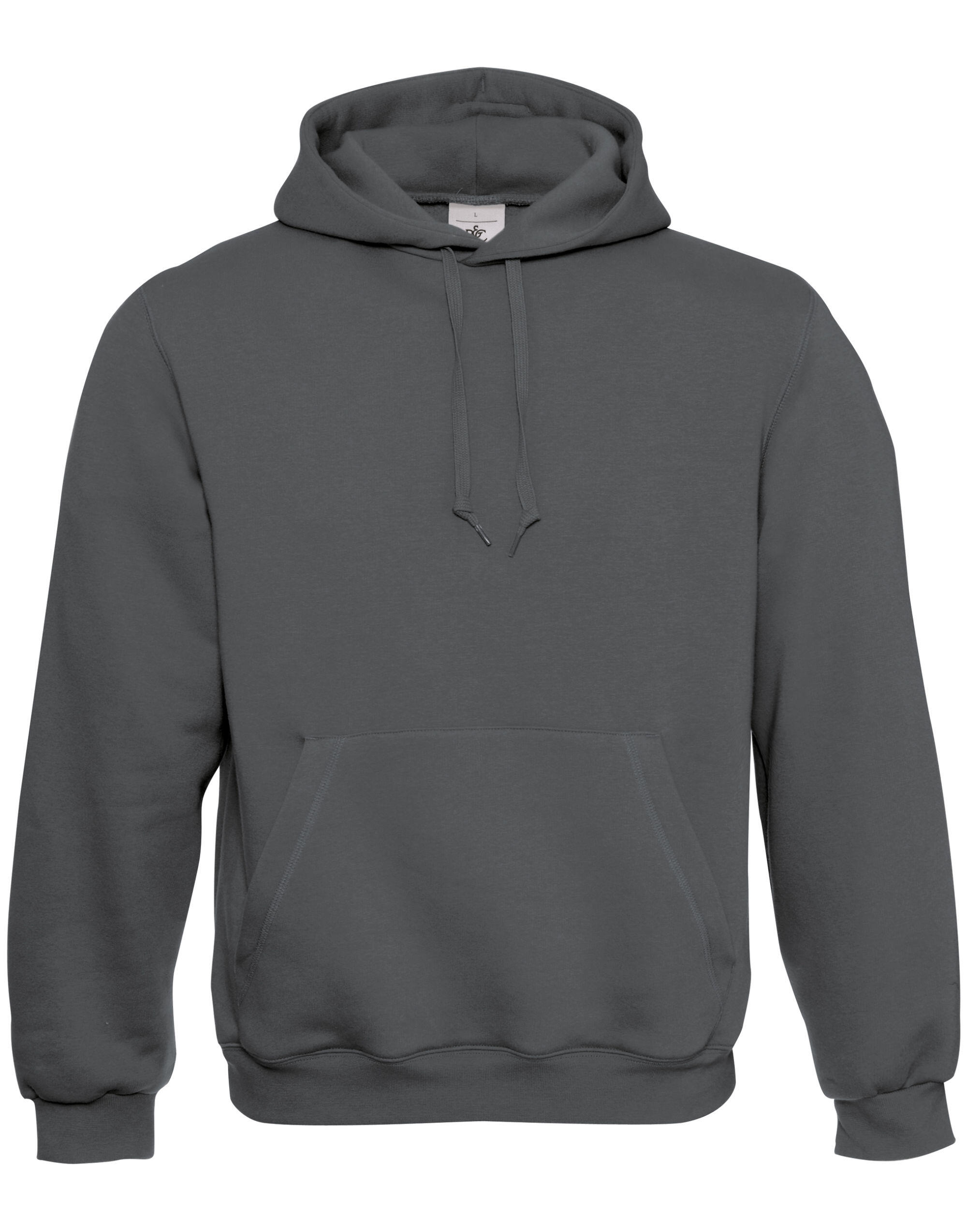 B&C WU620 Hooded Sweatshirt Steel Grey