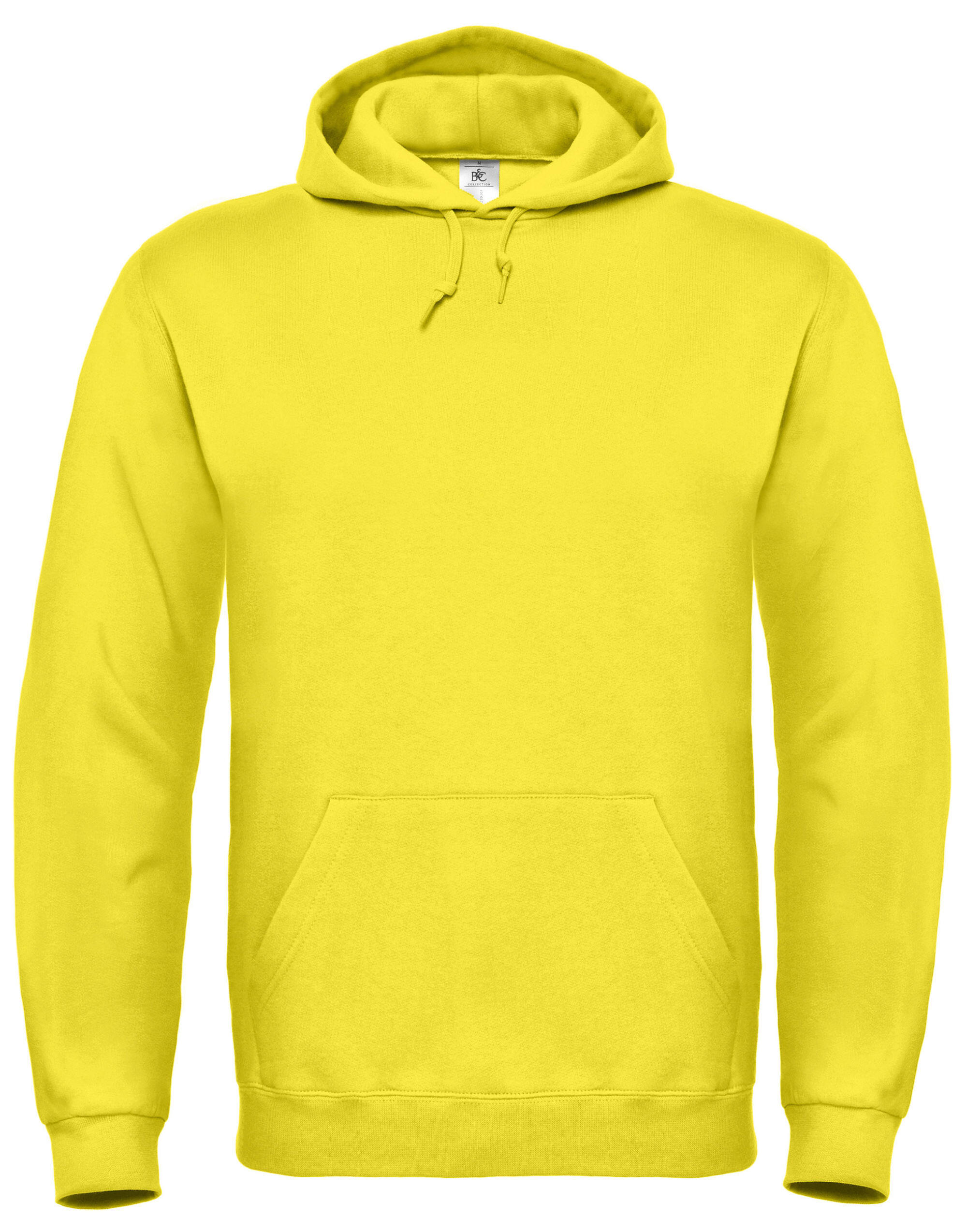 B&C Solar Yellow ID.003 Cotton Rich Hooded Sweatshirt