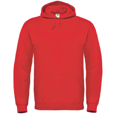 B&C WUI21 B&C ID.003 Cotton Rich Hooded Sweatshirt Red