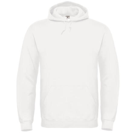 B&C WUI21 B&C ID.003 Cotton Rich Hooded Sweatshirt White