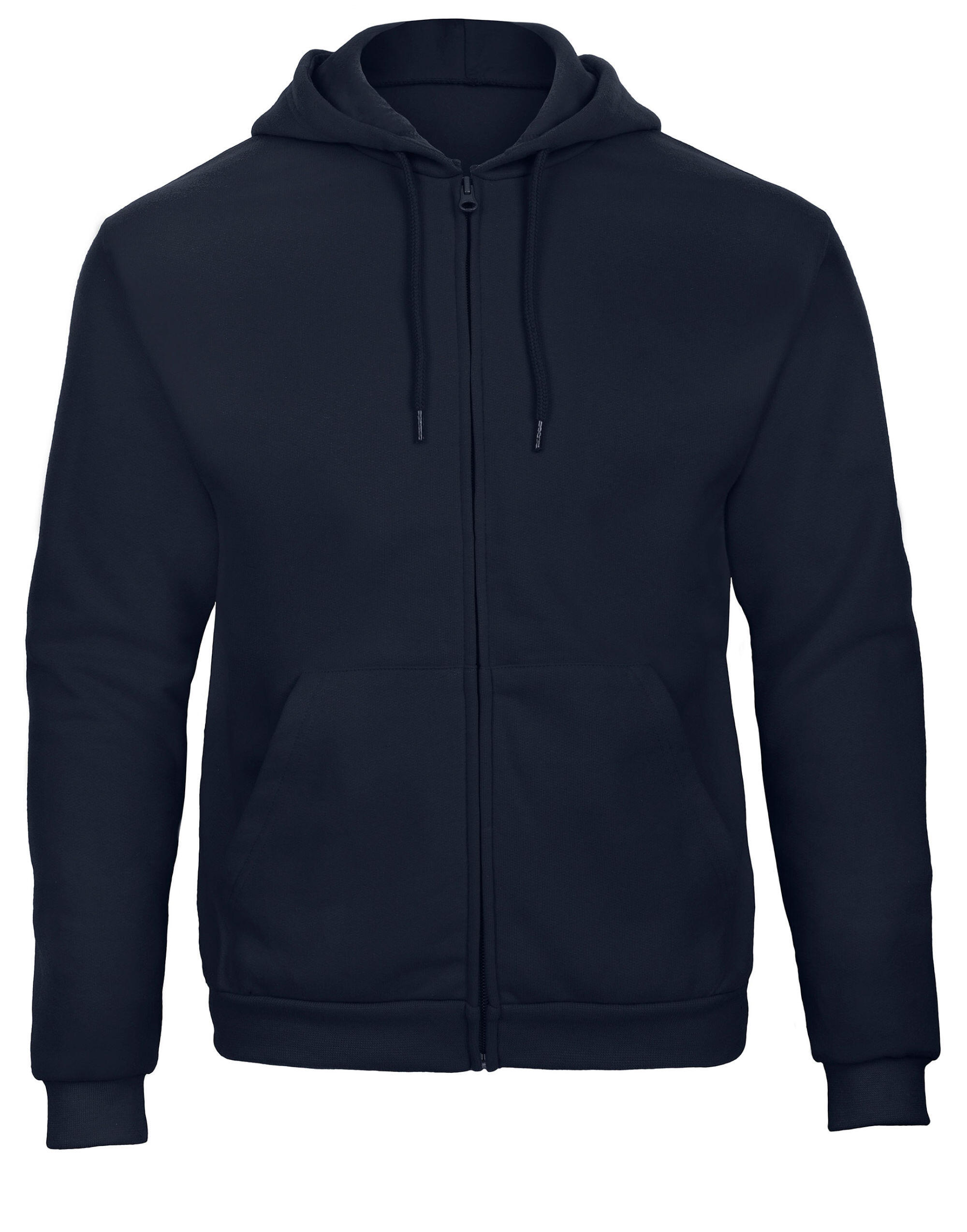 B&C WUI25 Unisex ID.205 50/50 Hooded Full Zip Sweat Navy