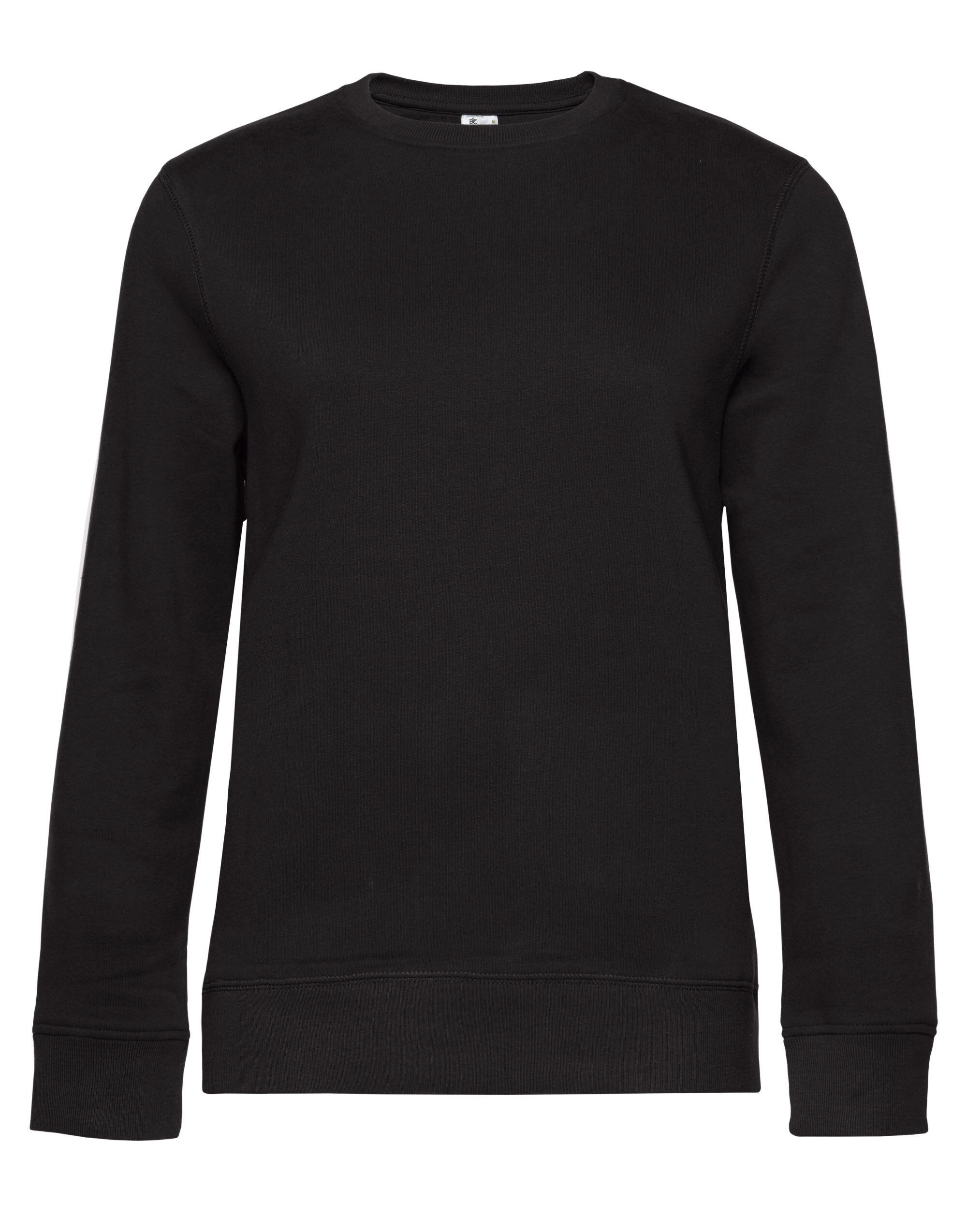 B&C WW01Q QUEEN Crew Neck Black Pure