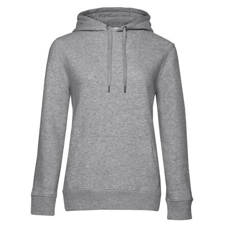 B&C WW02Q QUEEN Hooded Heather Grey
