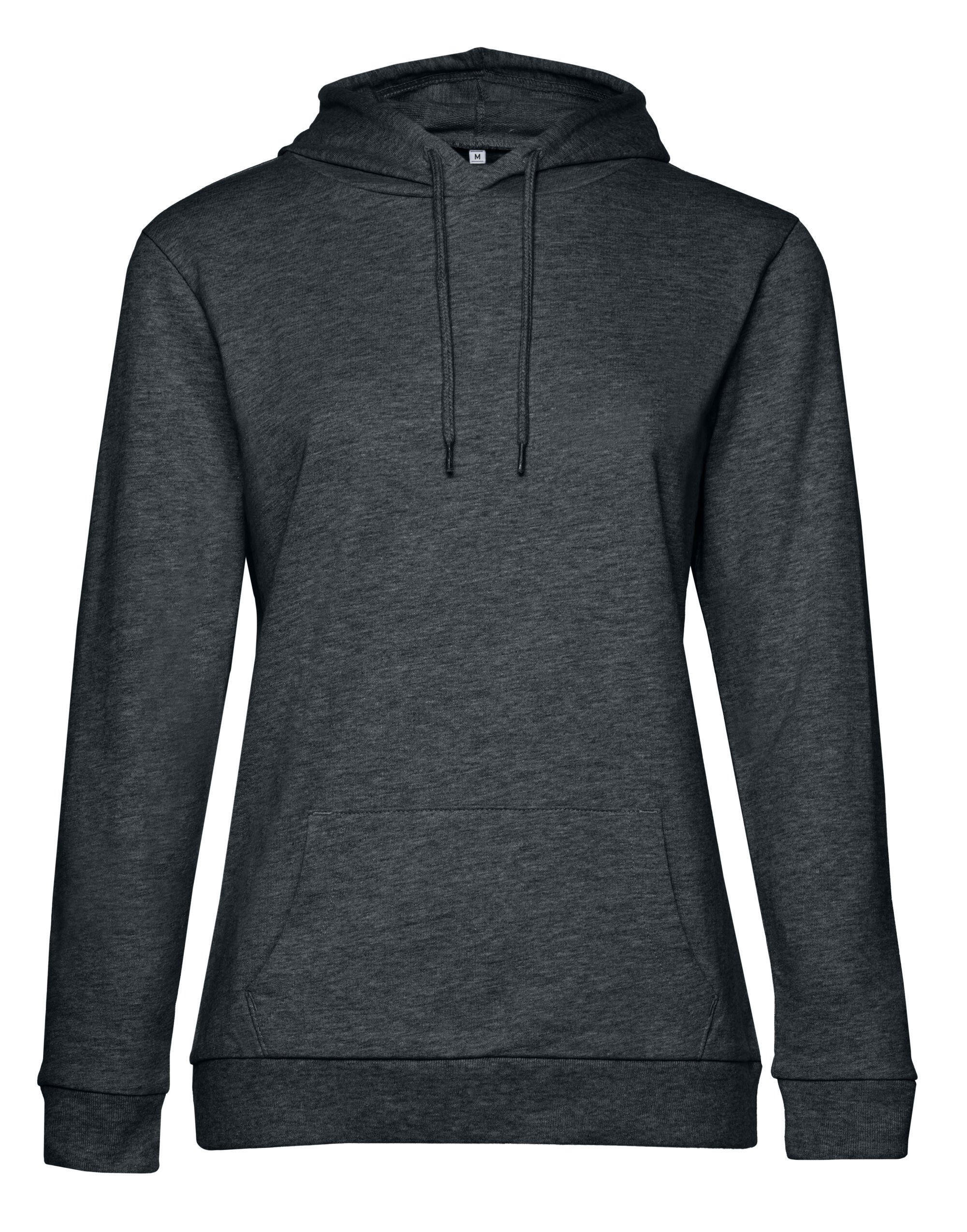 B&C WW04W Women's #Hooded Sweat Heather Asphalt