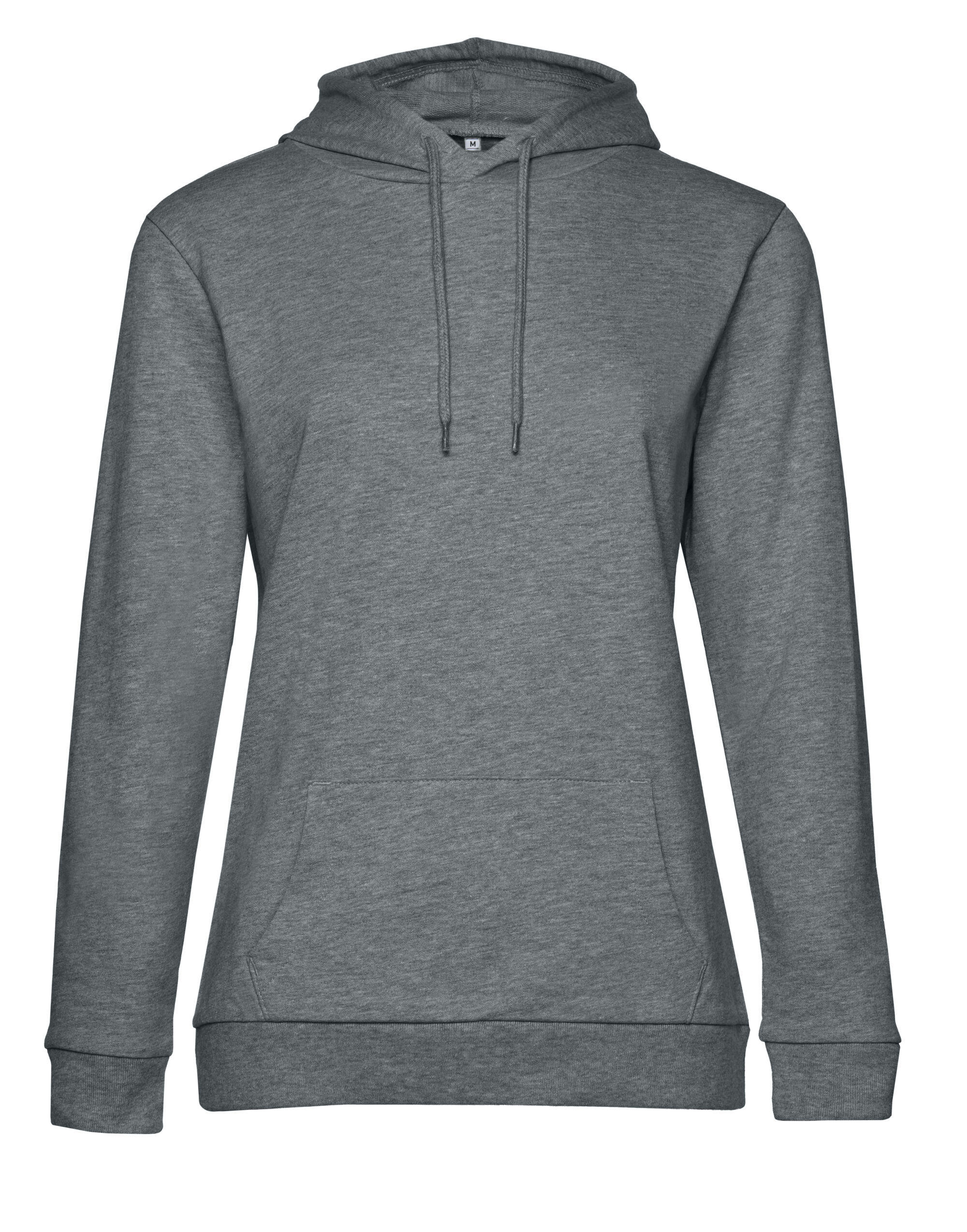 B&C Heather Mid Grey Women's #Hooded Sweat
