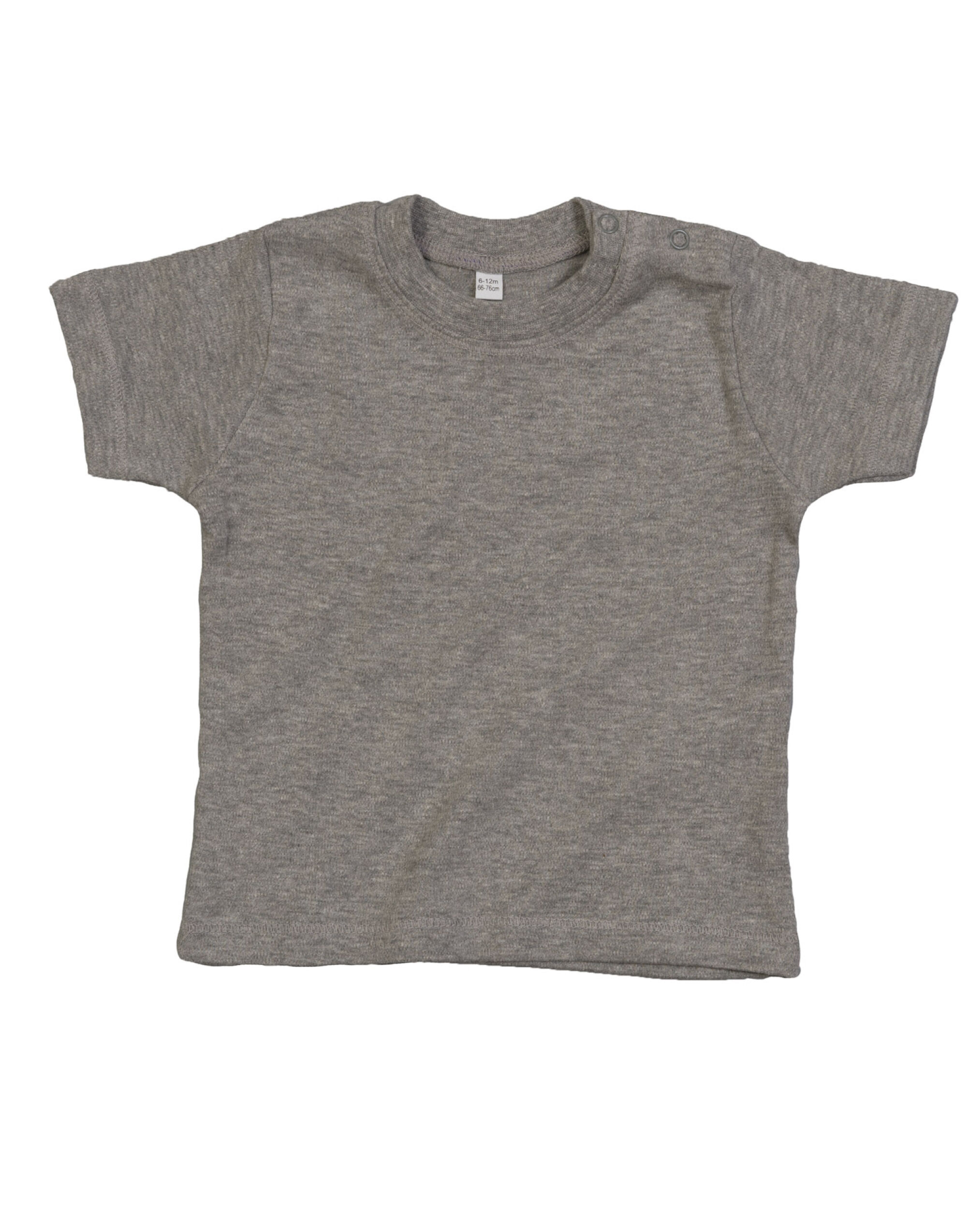 BZ02 Baby T Organic Heather Grey Melange