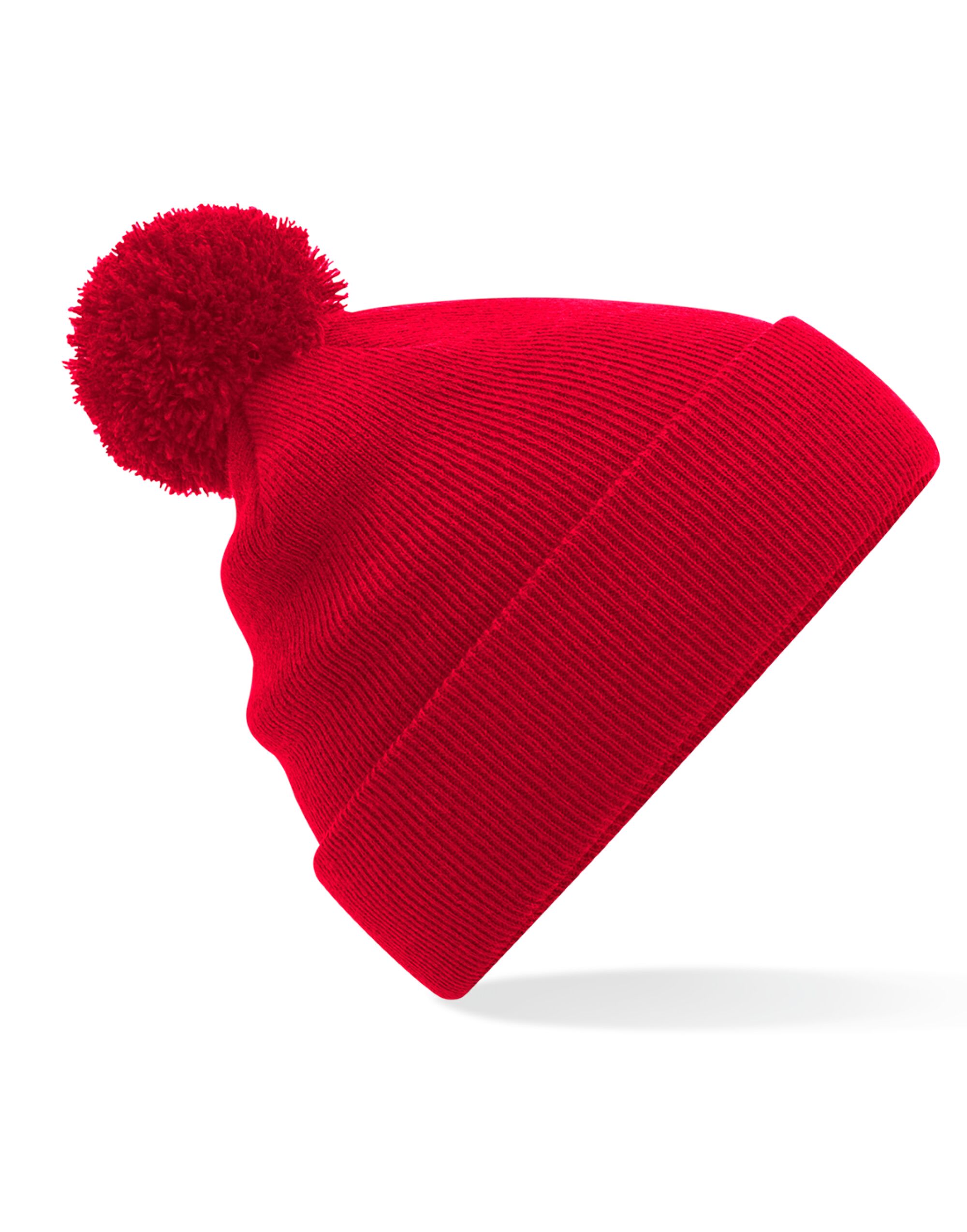 B426 Original Pom Pom Beanie Classic Red