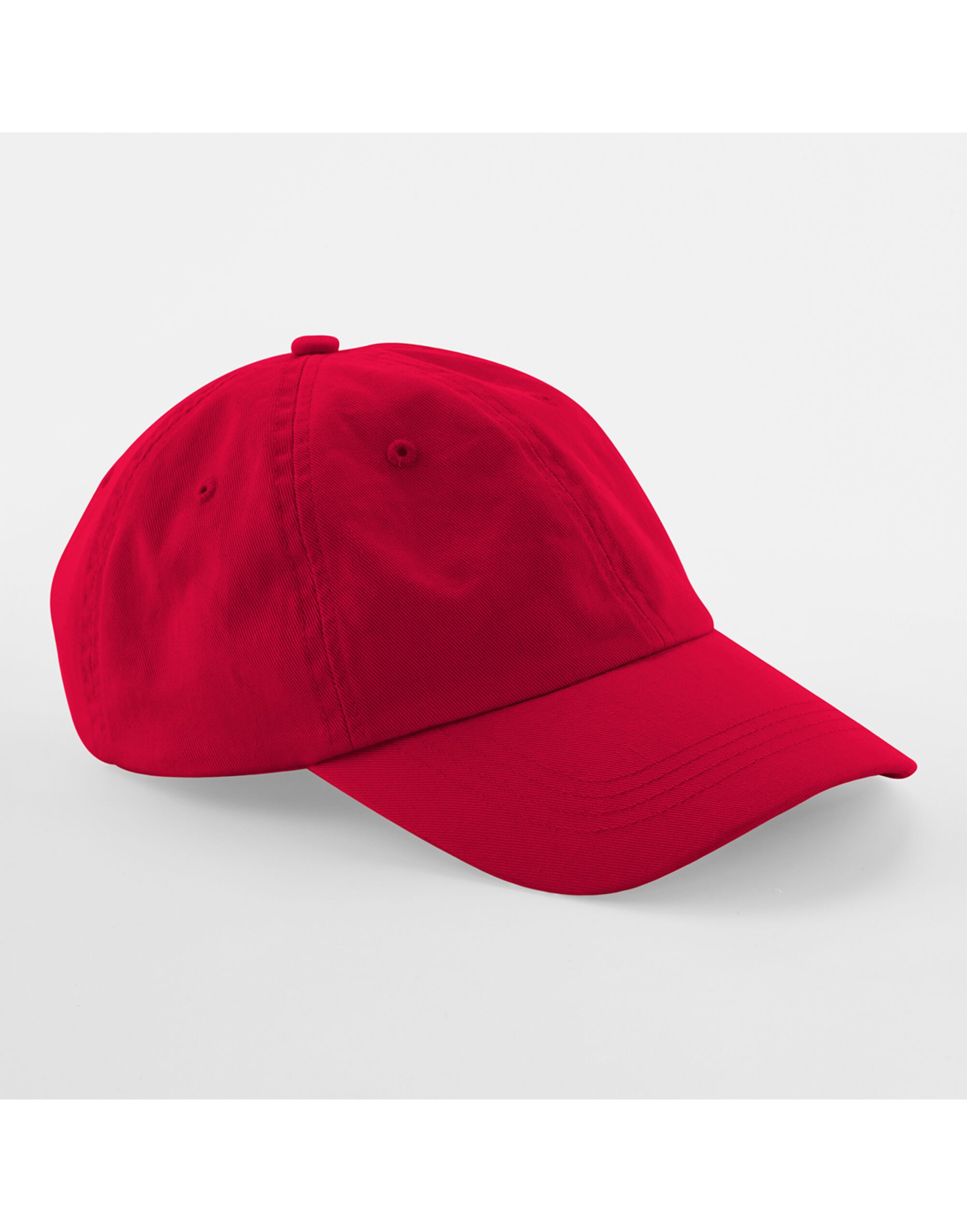 B653 Low Profile 6 Panel Dad Cap Classic Red