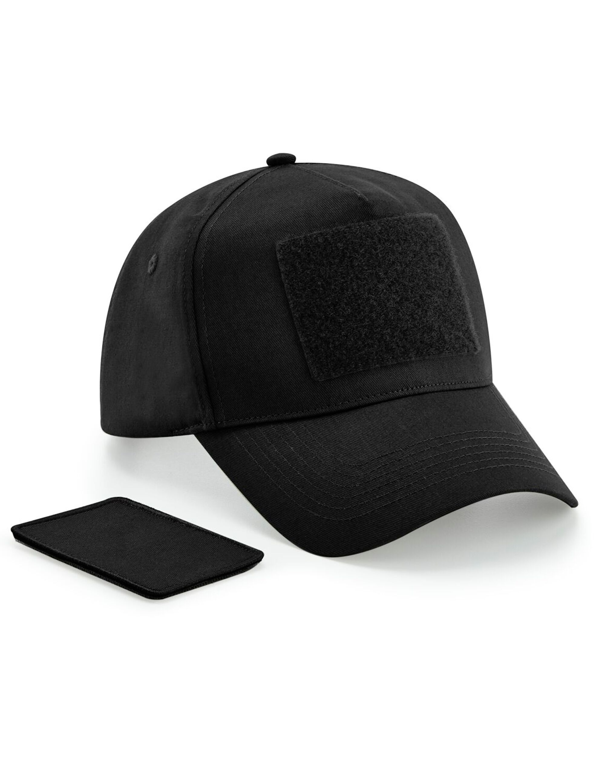 B638 Removable Patch 5 Panel Cap Black