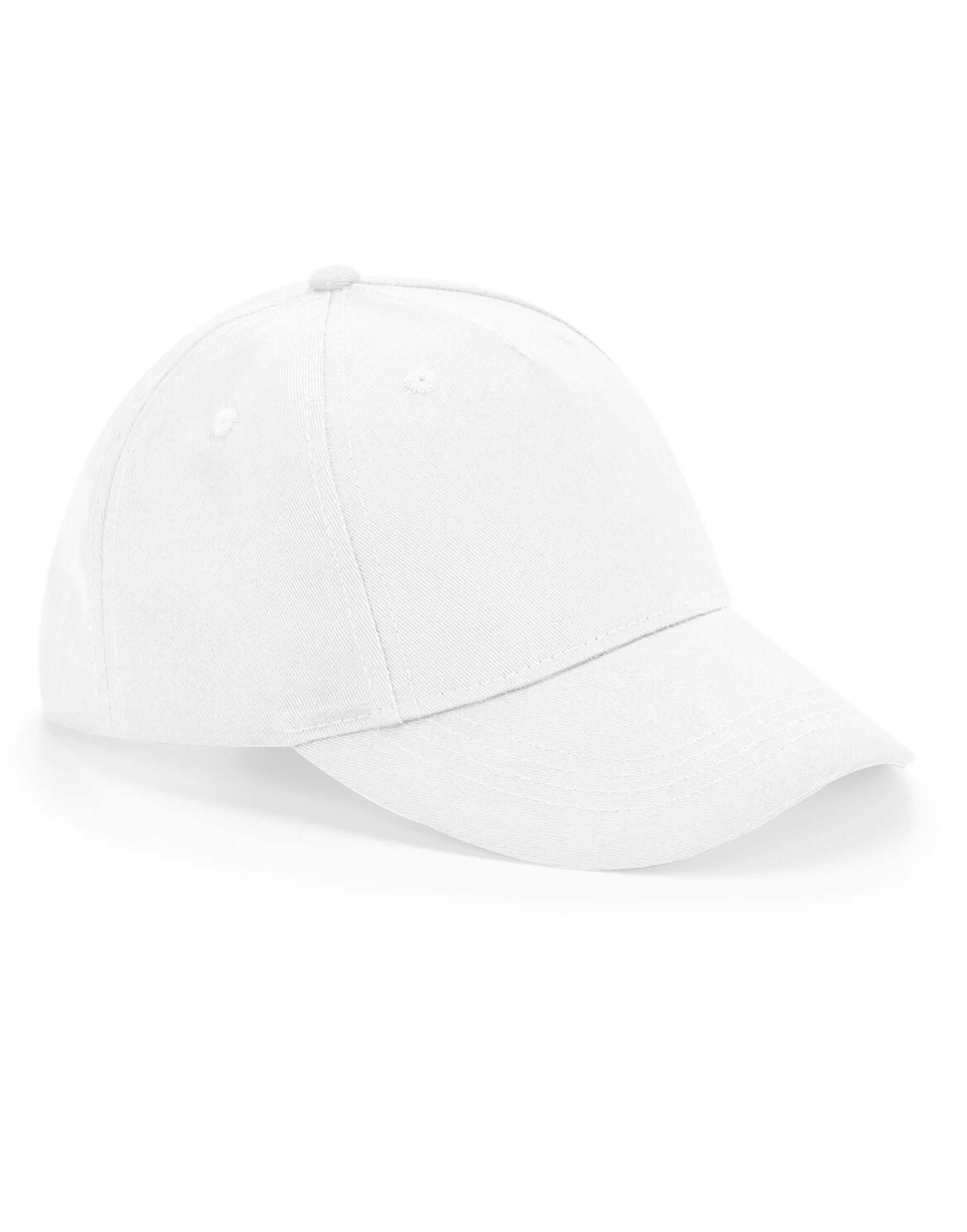 B63NB Junior Organic Cotton 5 Panel Cap White