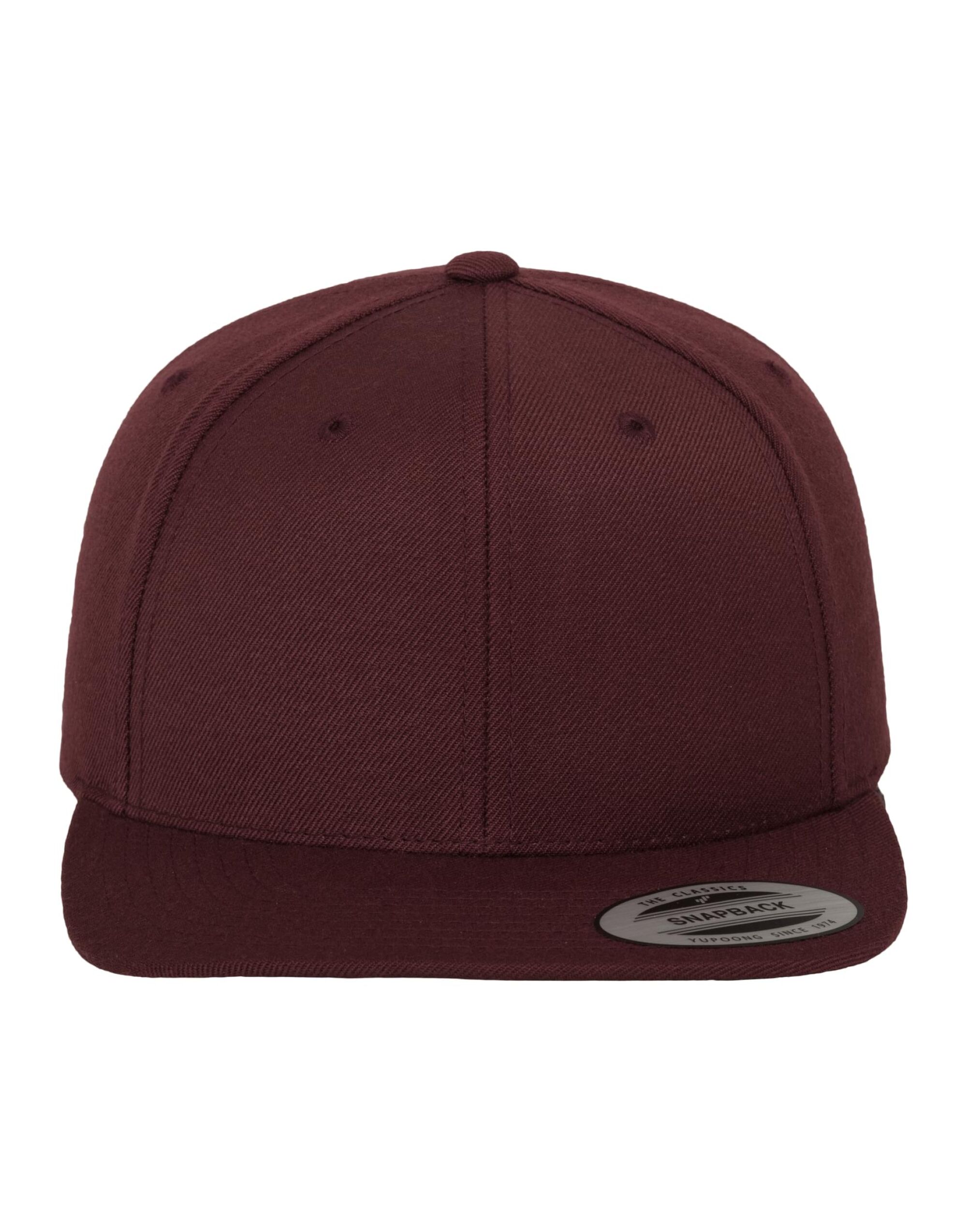 6089M Classic Snapback Cap Maroon
