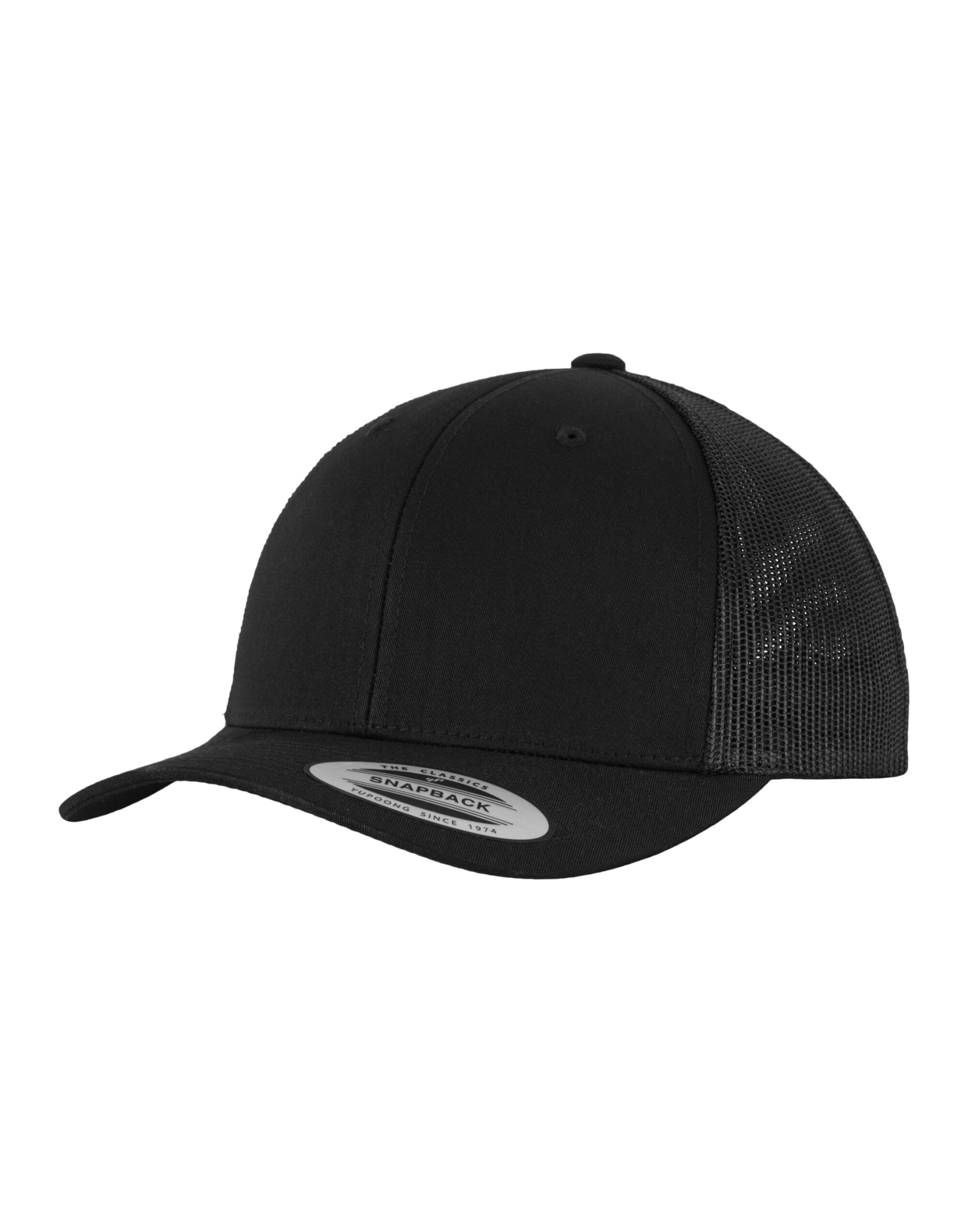 6606 Retro Trucker Cap Black