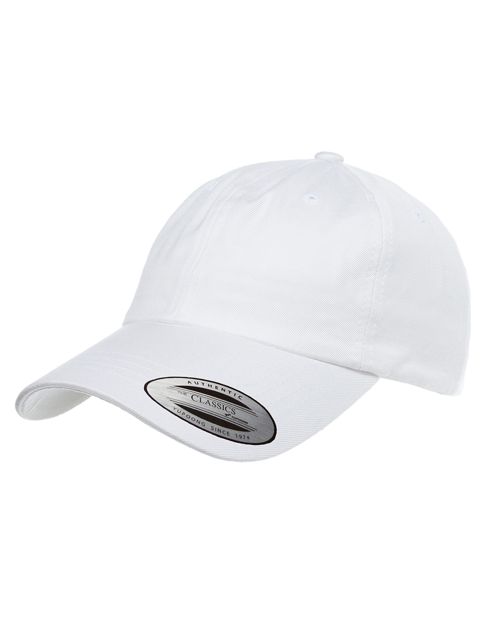 6245CM Low Profile Cotton Twill Cap White
