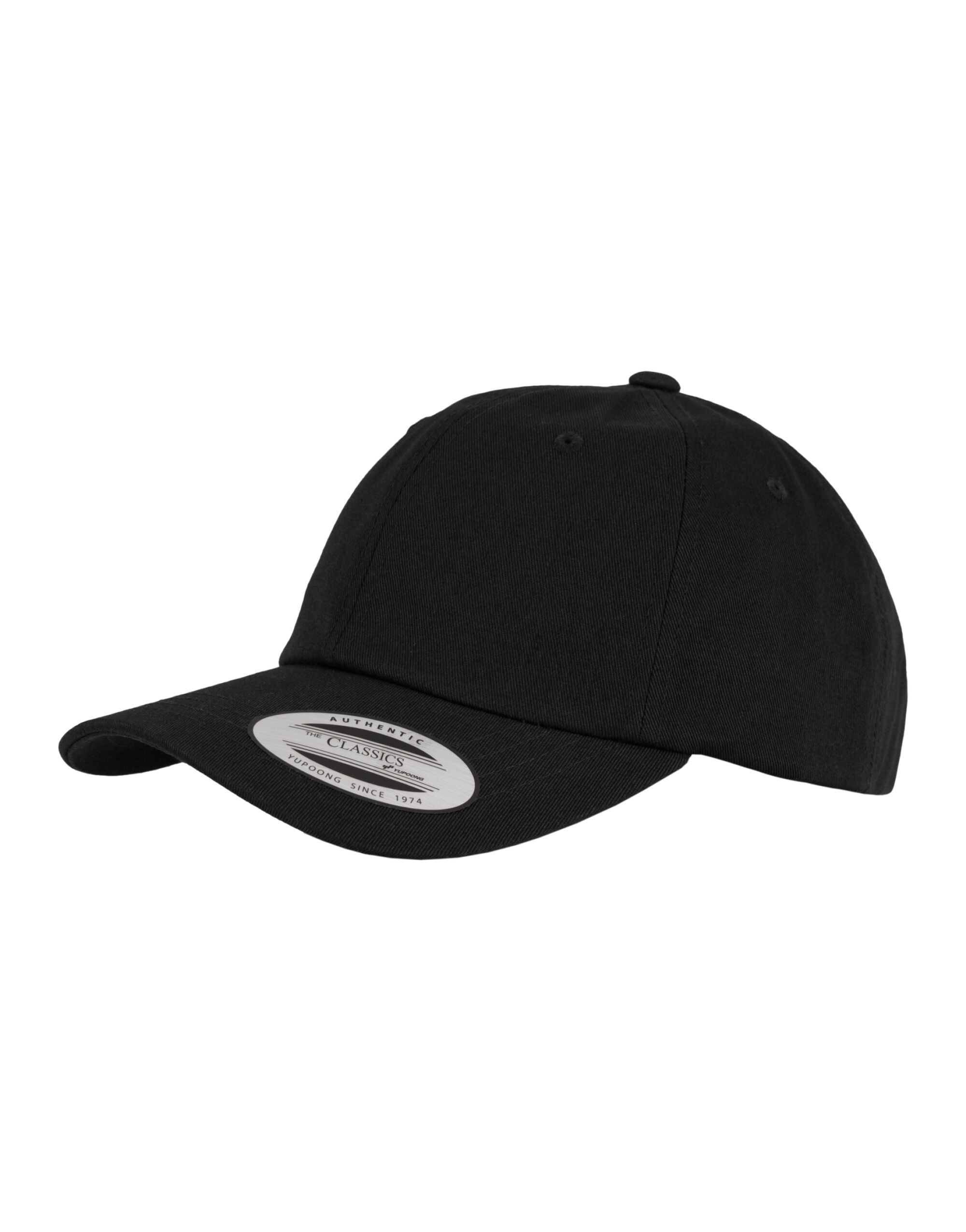 6245CM Low Profile Cotton Twill Cap Black