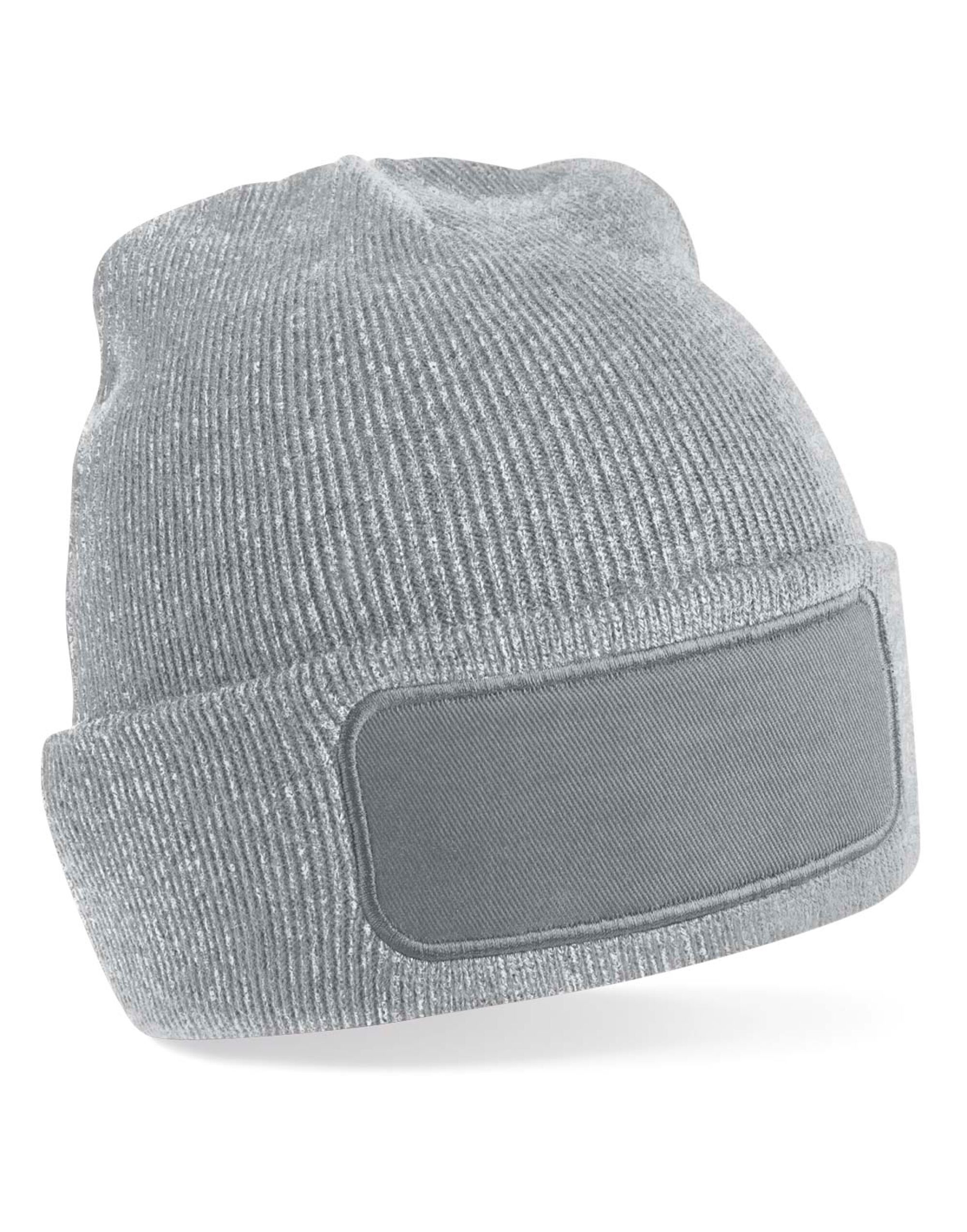 B445 Original Patch Beanie Heather Grey