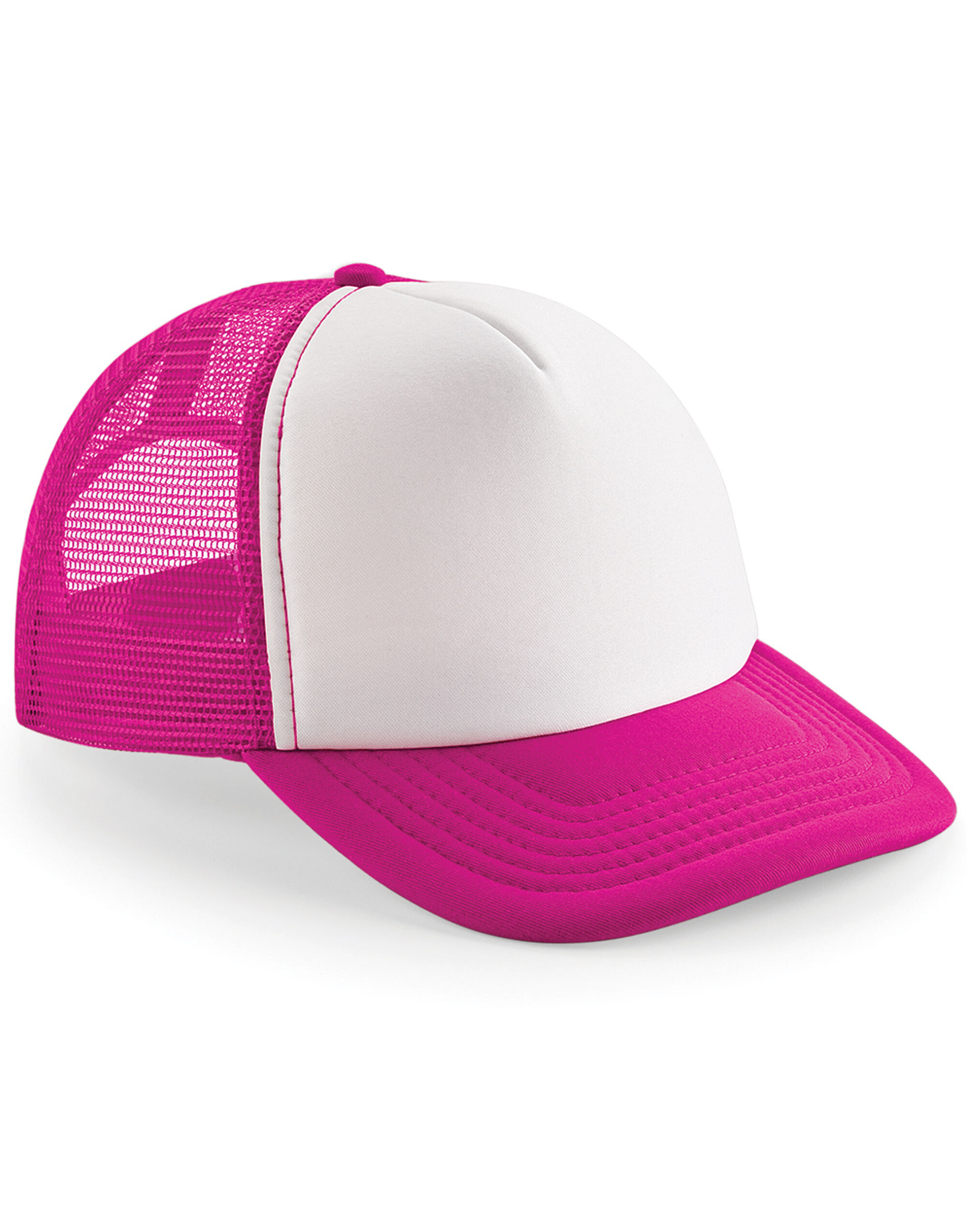 B645 Vintage Snapback Trucker Fuchsia/White