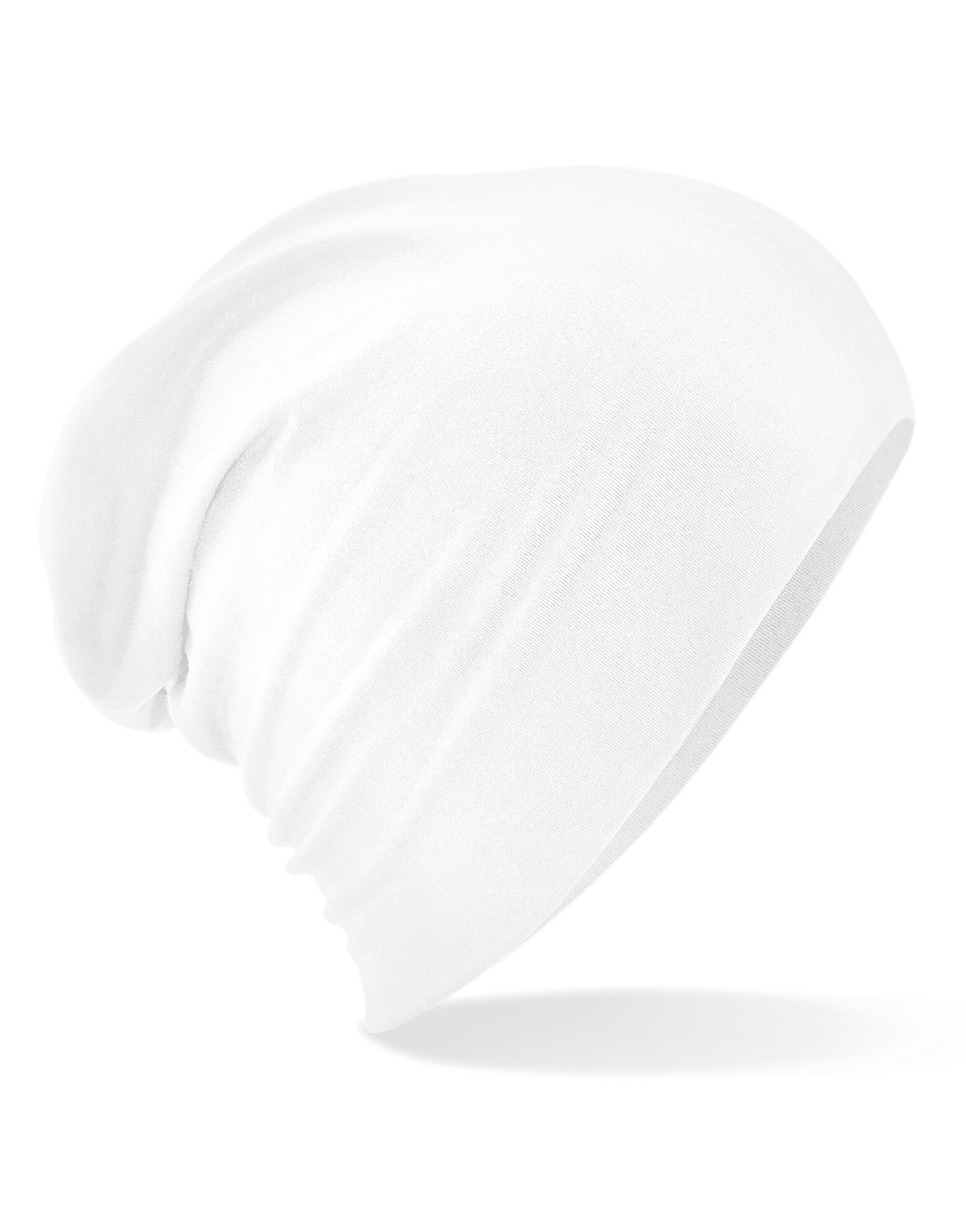 B368 Hemsedal Cotton Slouch Beanie White