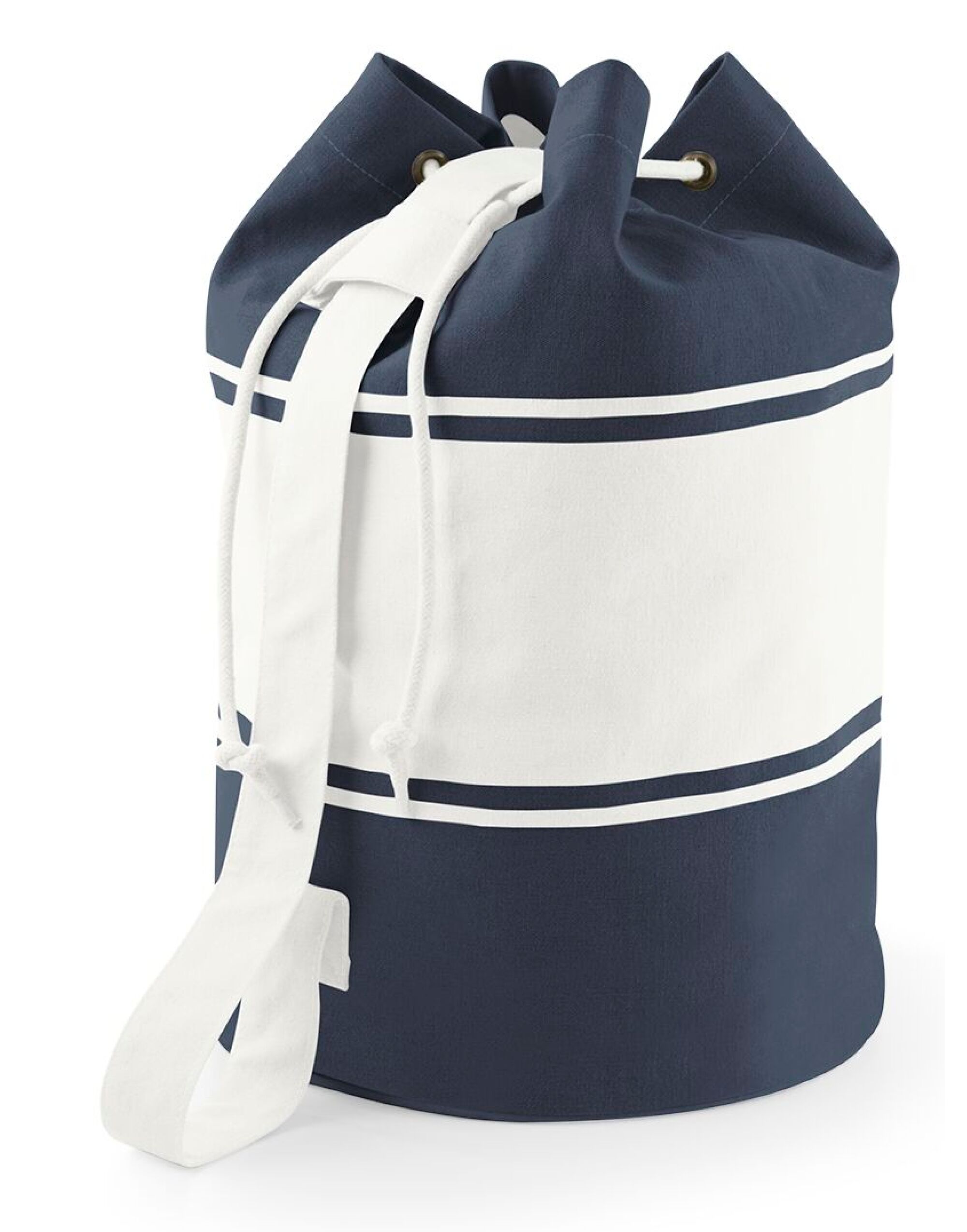 QD27 Canvas Duffel French Navy/Off White