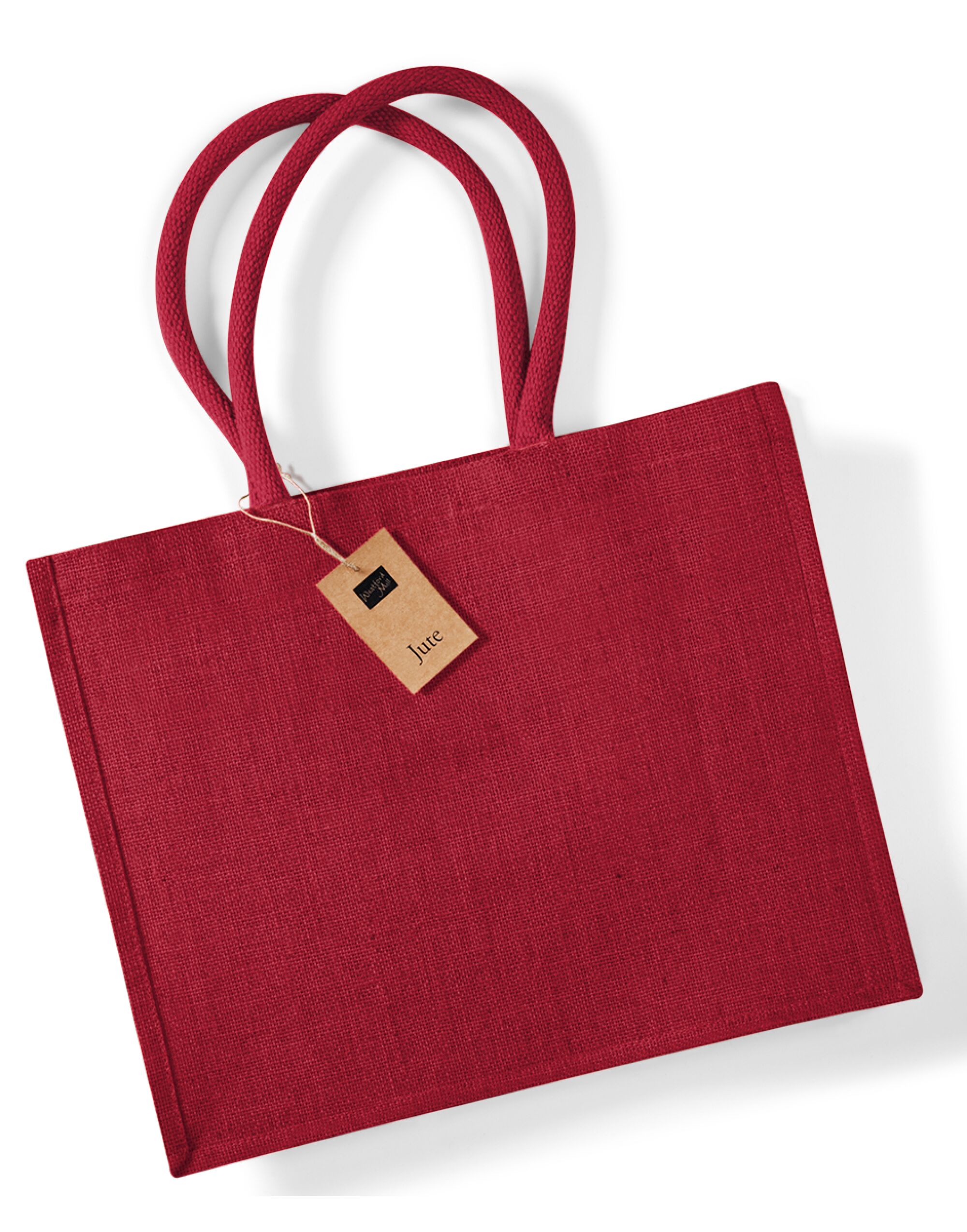 W407 Jute Classic Shopper Red/red
