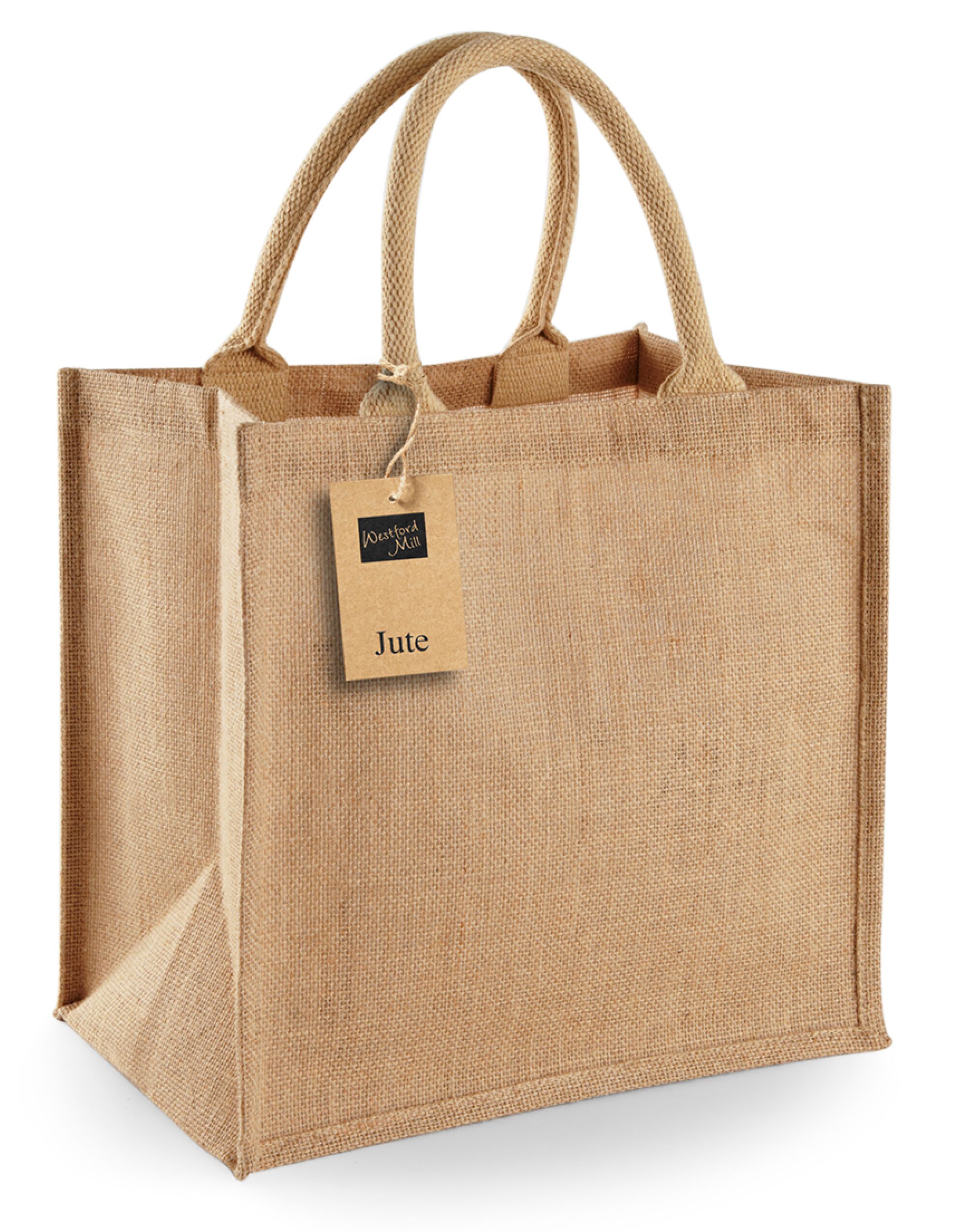 W413 Jute Midi Tote Natural