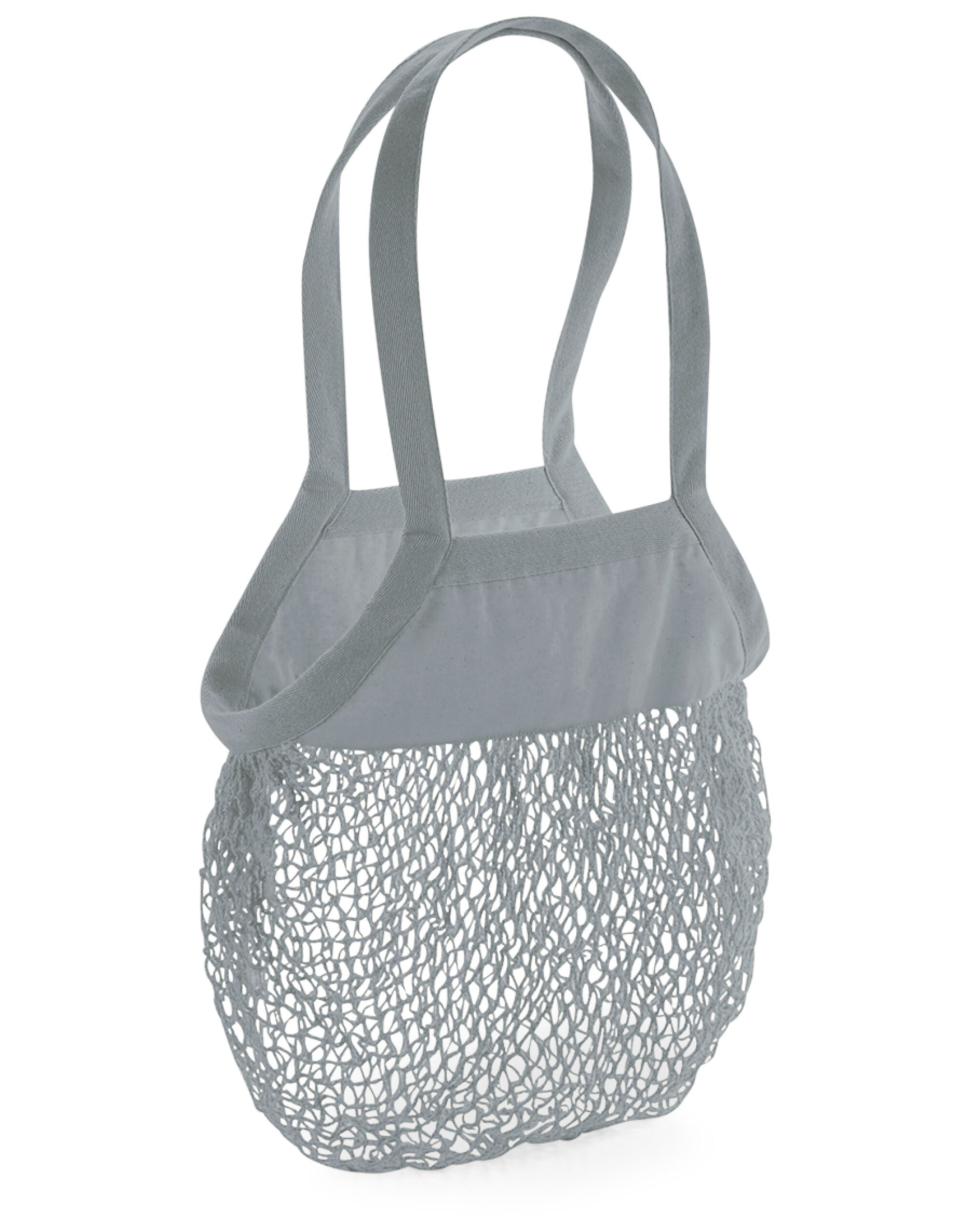 W150 Organic Cotton Mesh Grocery Bag Pure Grey