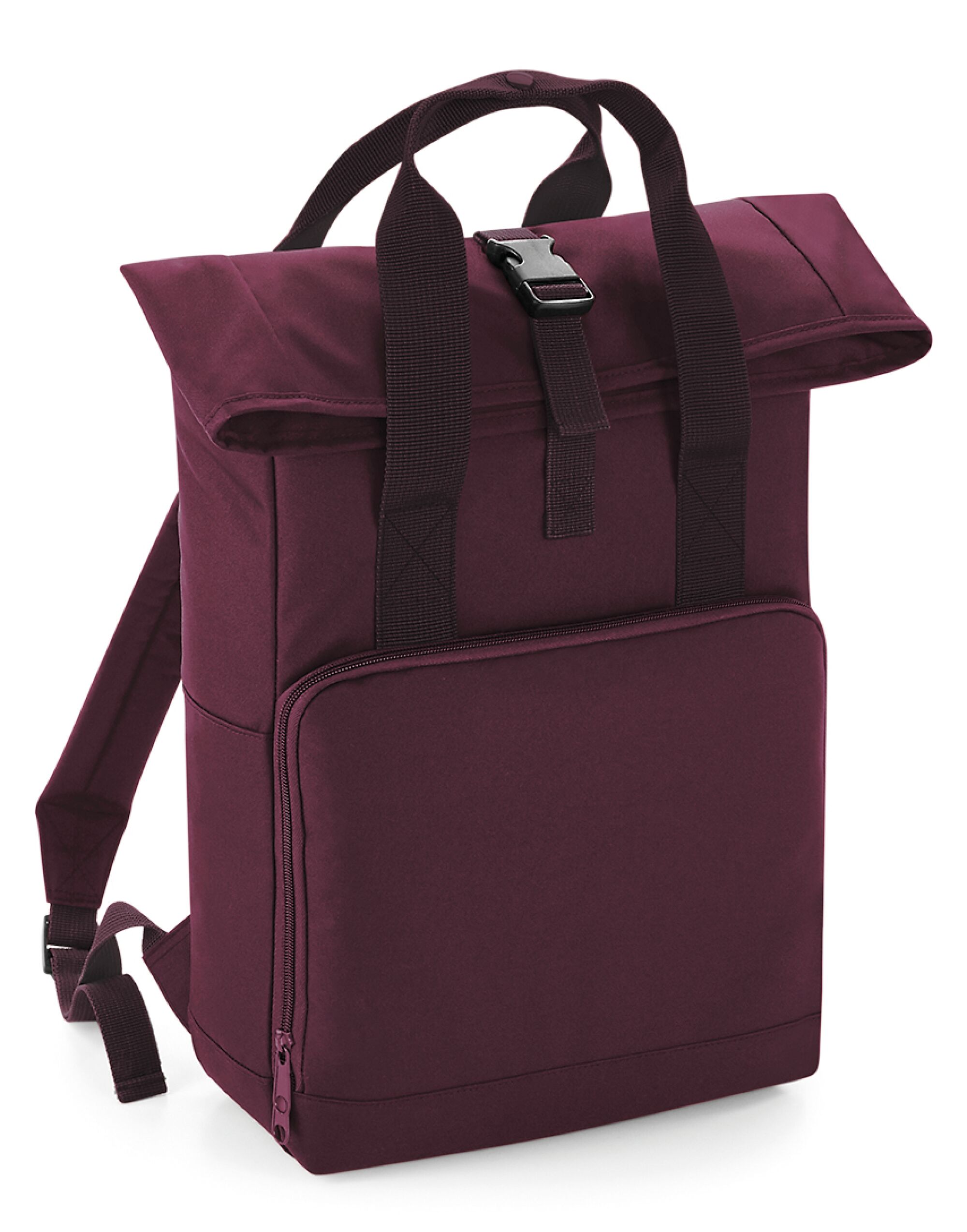 BG118 Twin Handle Roll-Top Backpack Burgundy