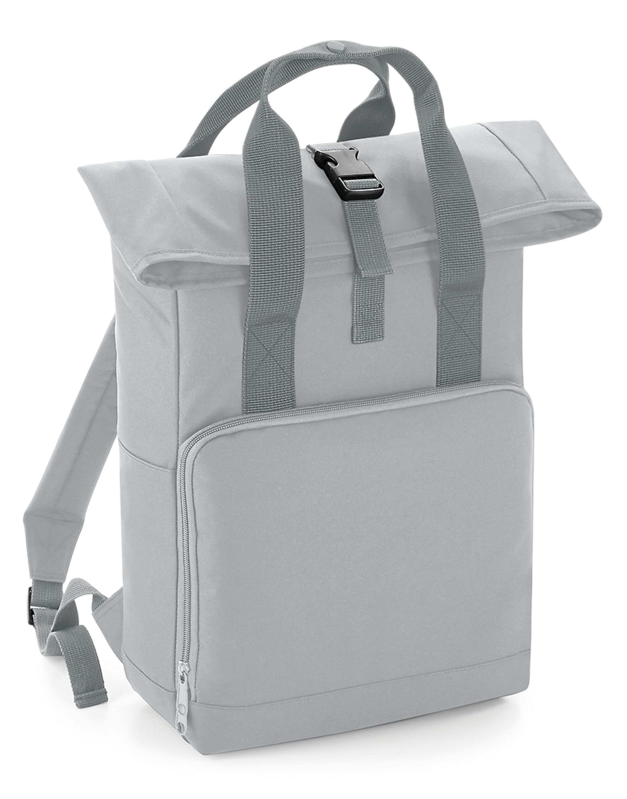 BG118 Twin Handle Roll-Top Backpack Light Grey
