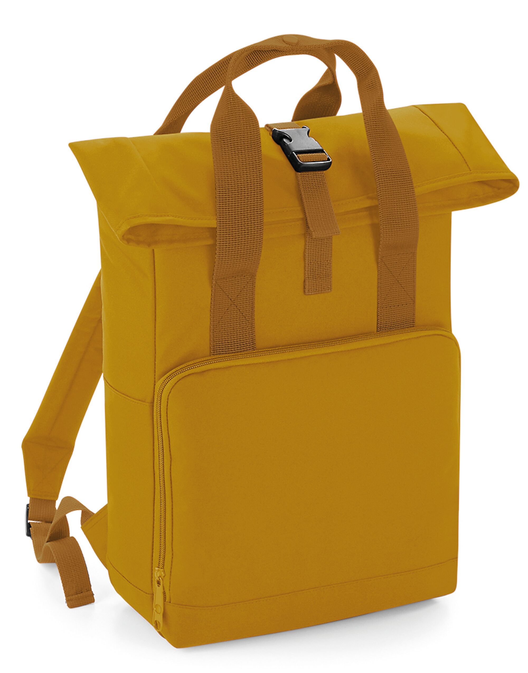 BG118 Twin Handle Roll-Top Backpack Mustard