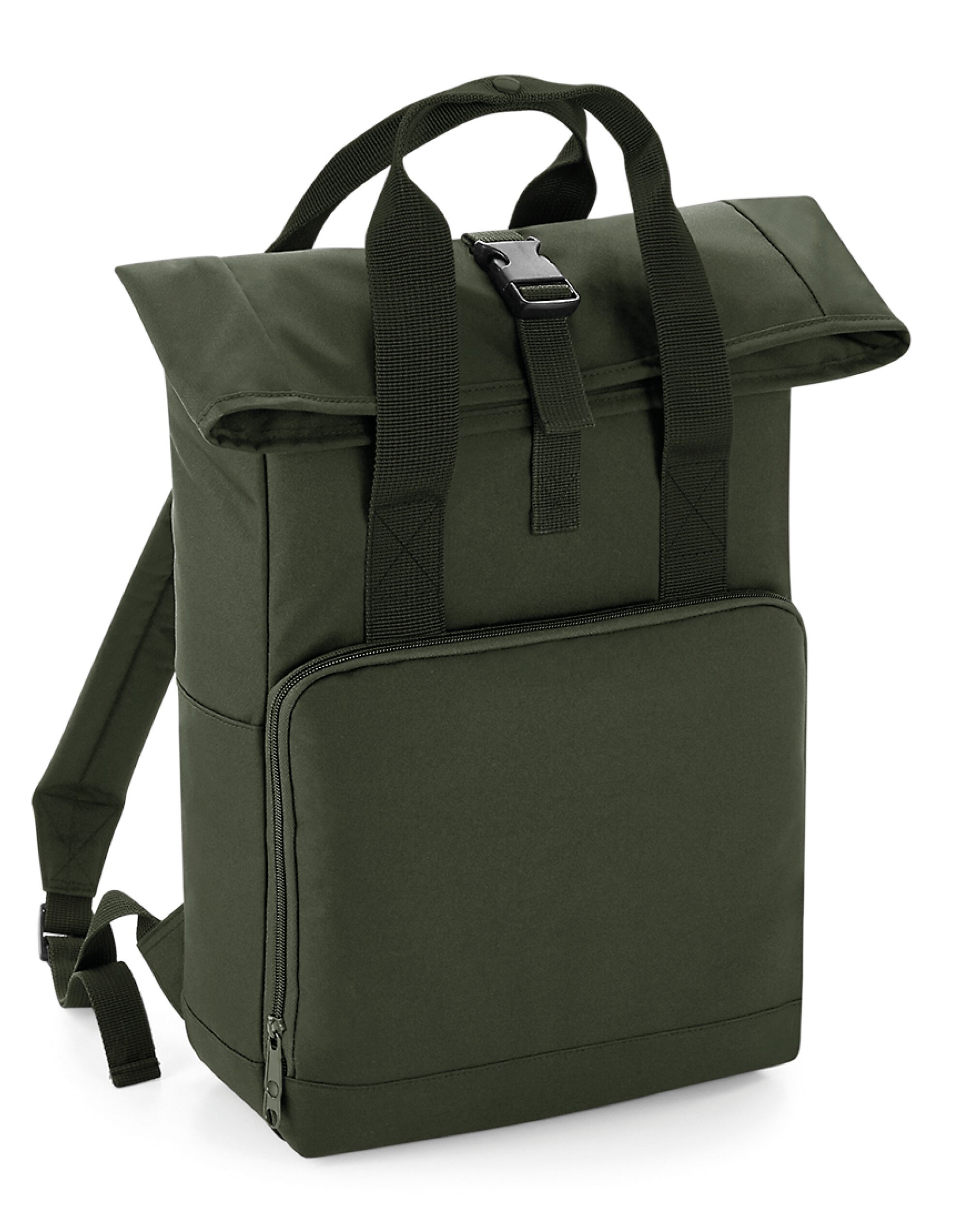 BG118 Twin Handle Roll-Top Backpack Olive Green
