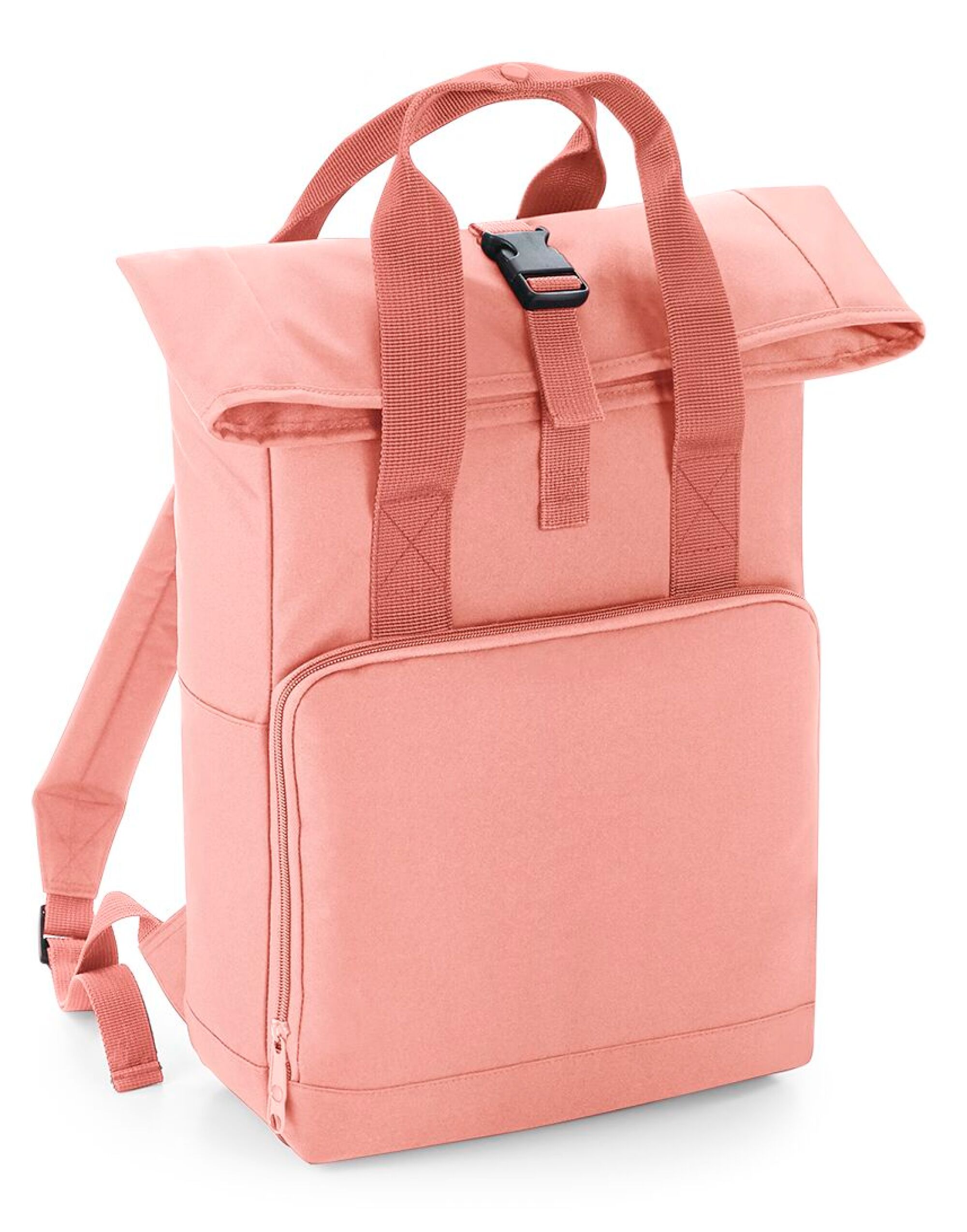 BG118 Twin Handle Roll-Top Backpack Blush Pink