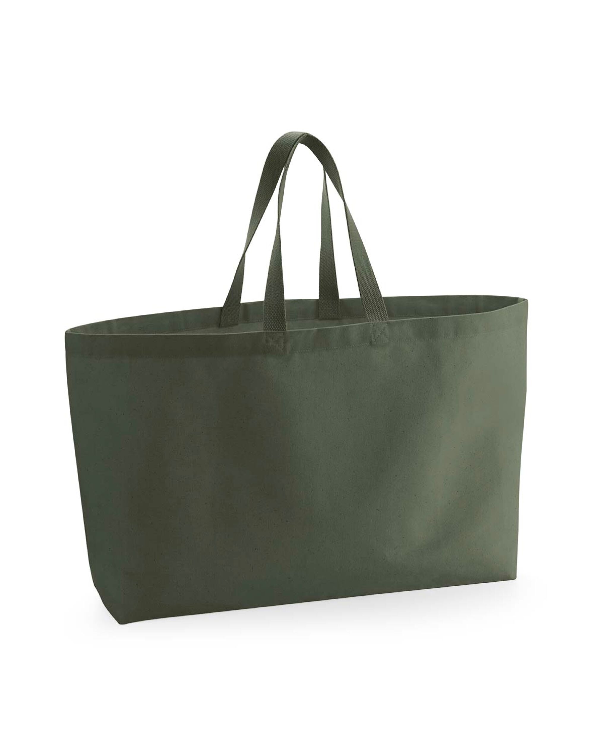 W696 Oversized Canvas Tote Bag Olive