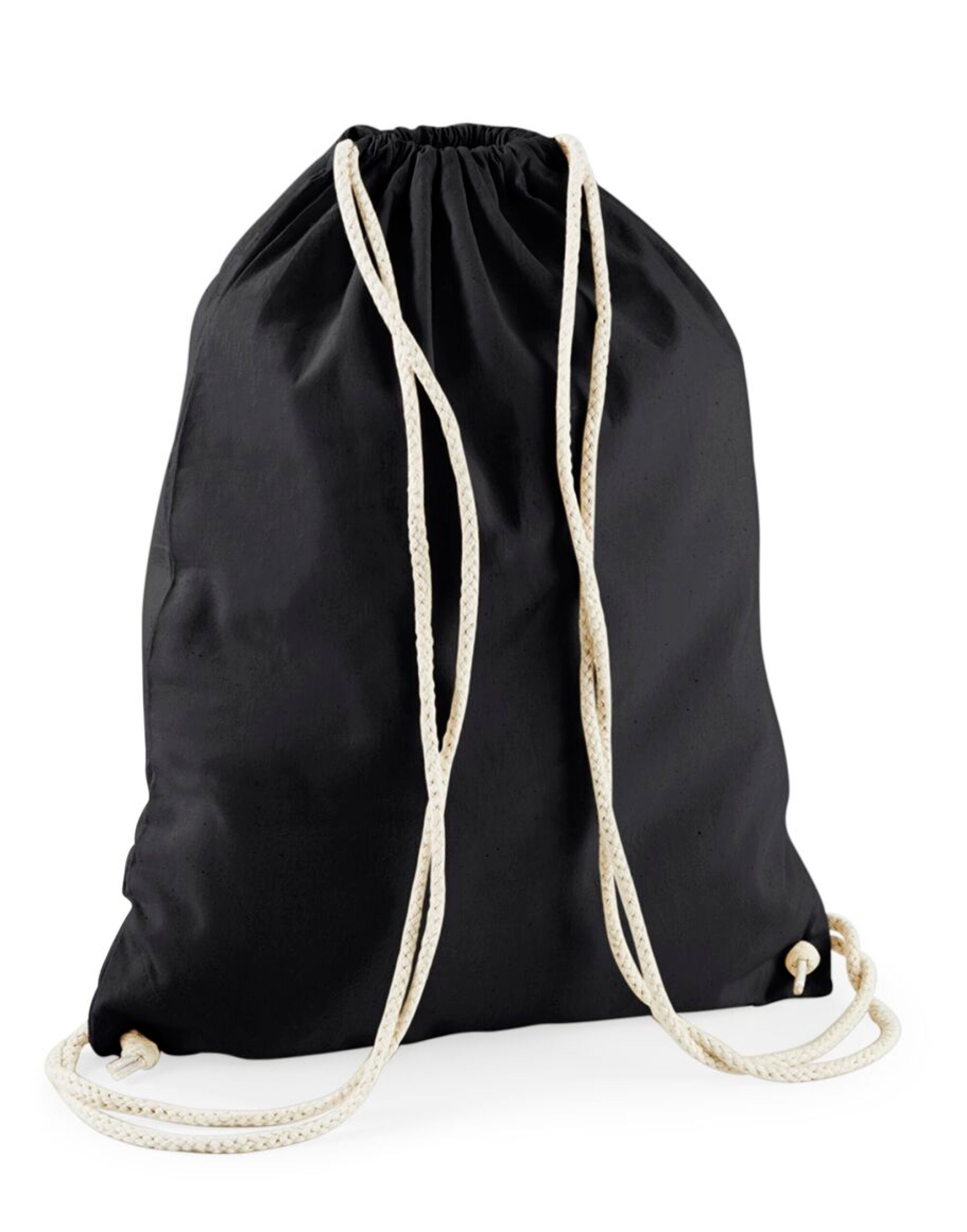 W910 Recycled Cotton Gymsac Black