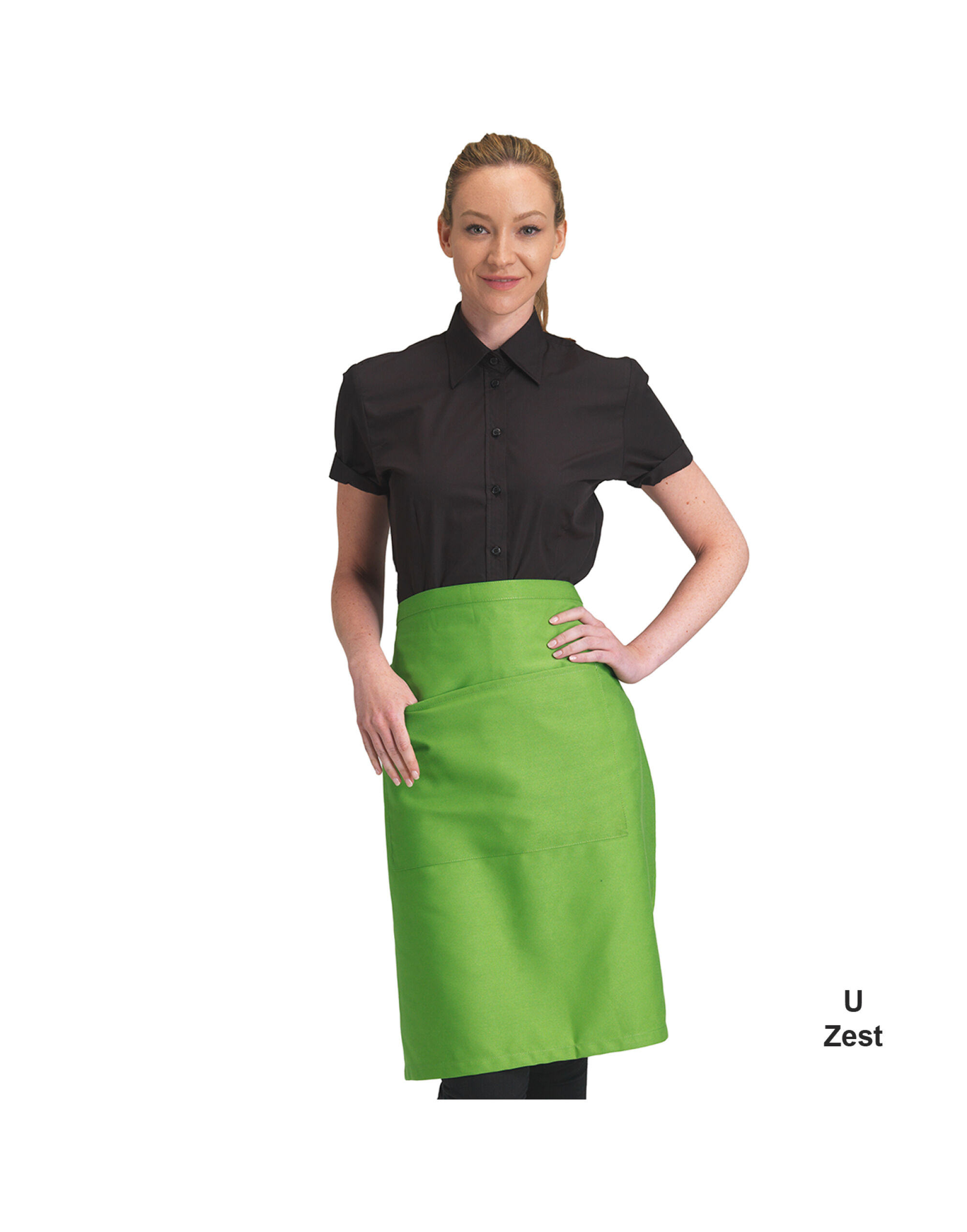 DP110 Recycled Waist Apron With Pocket Zest
