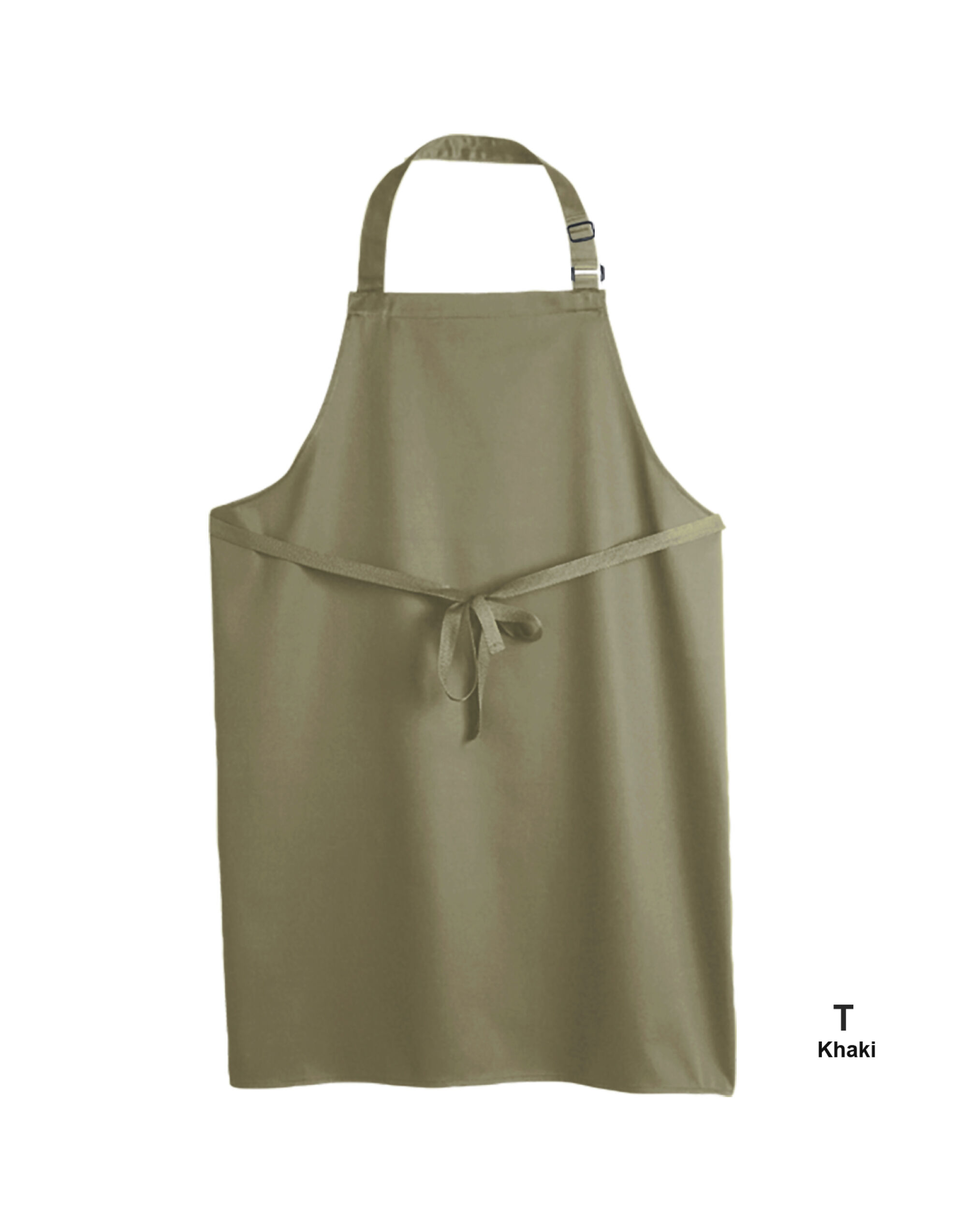 DP200 Multi-Coloured Recycled Bib Apron Khaki