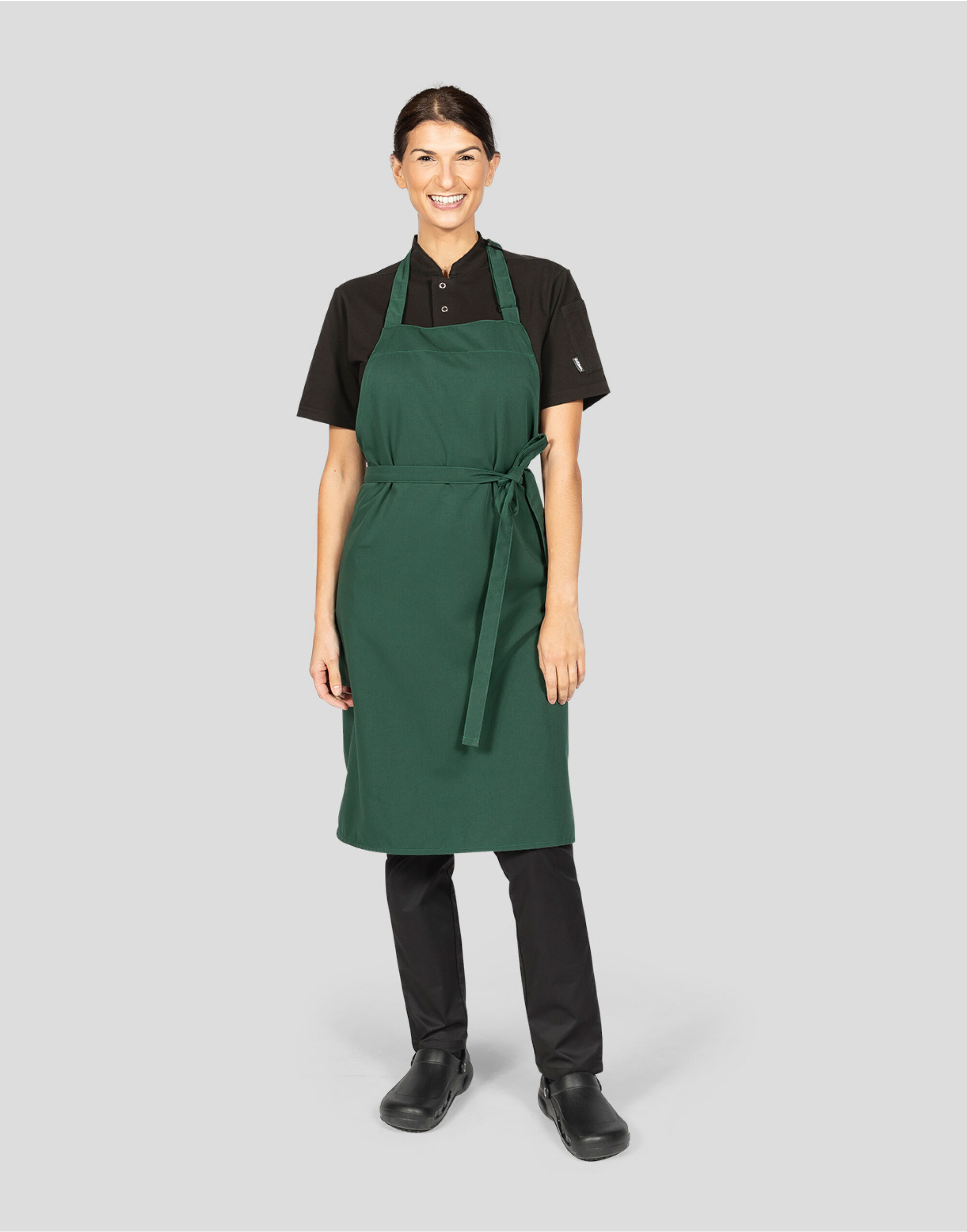 DP200 Multi-Coloured Recycled Bib Apron Bottle Green