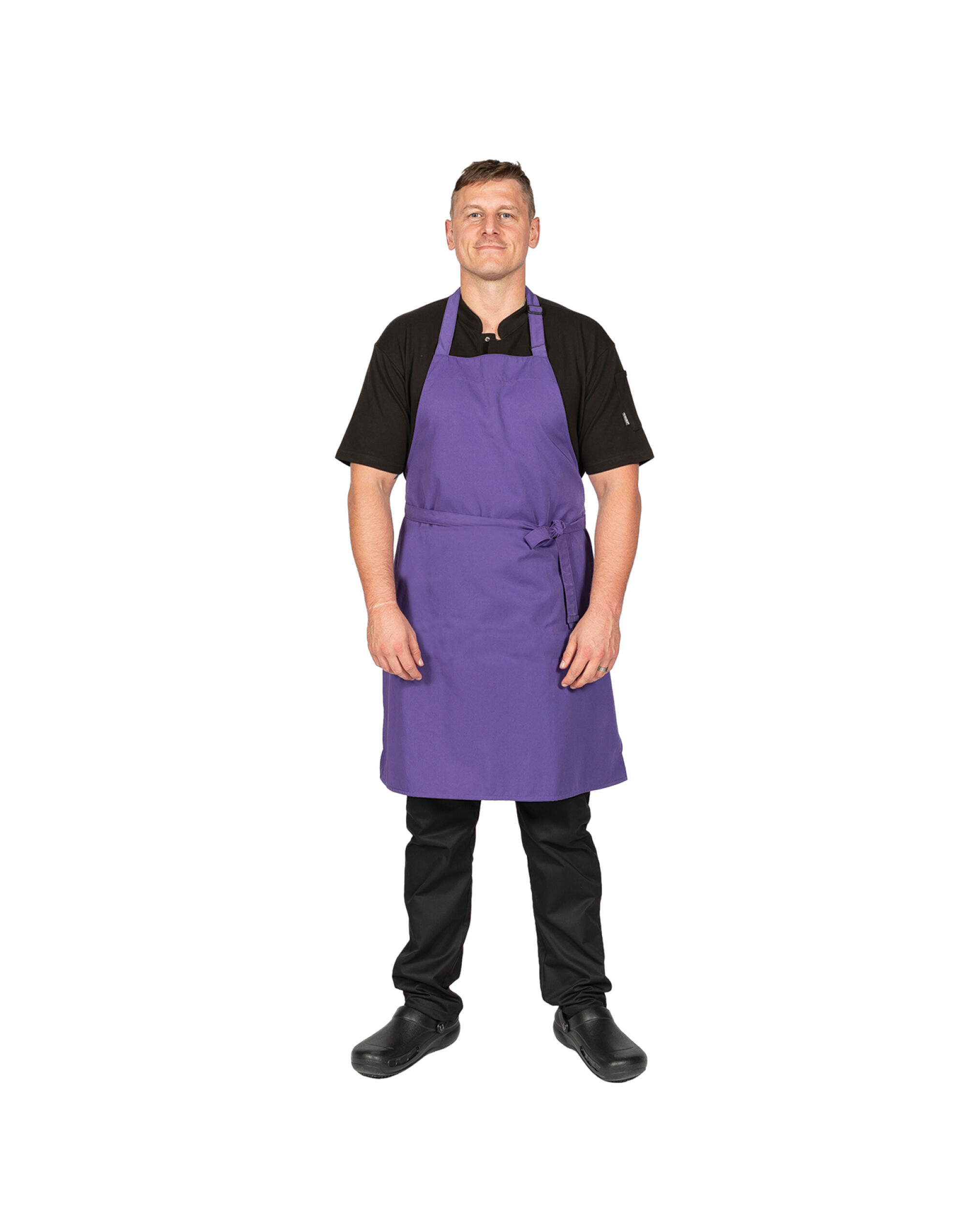 DP200 Multi-Coloured Recycled Bib Apron Purple
