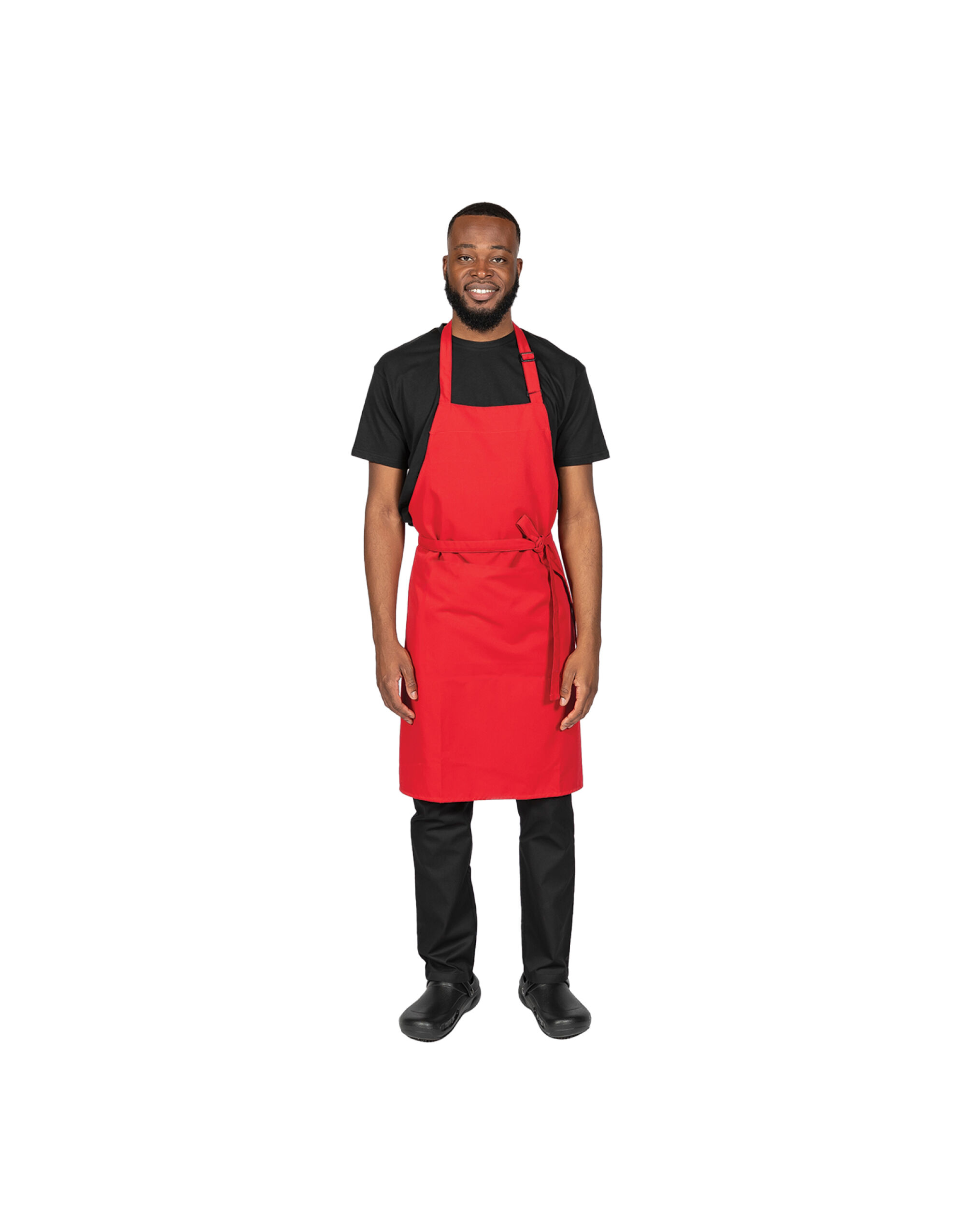 DP200 Multi-Coloured Recycled Bib Apron Red