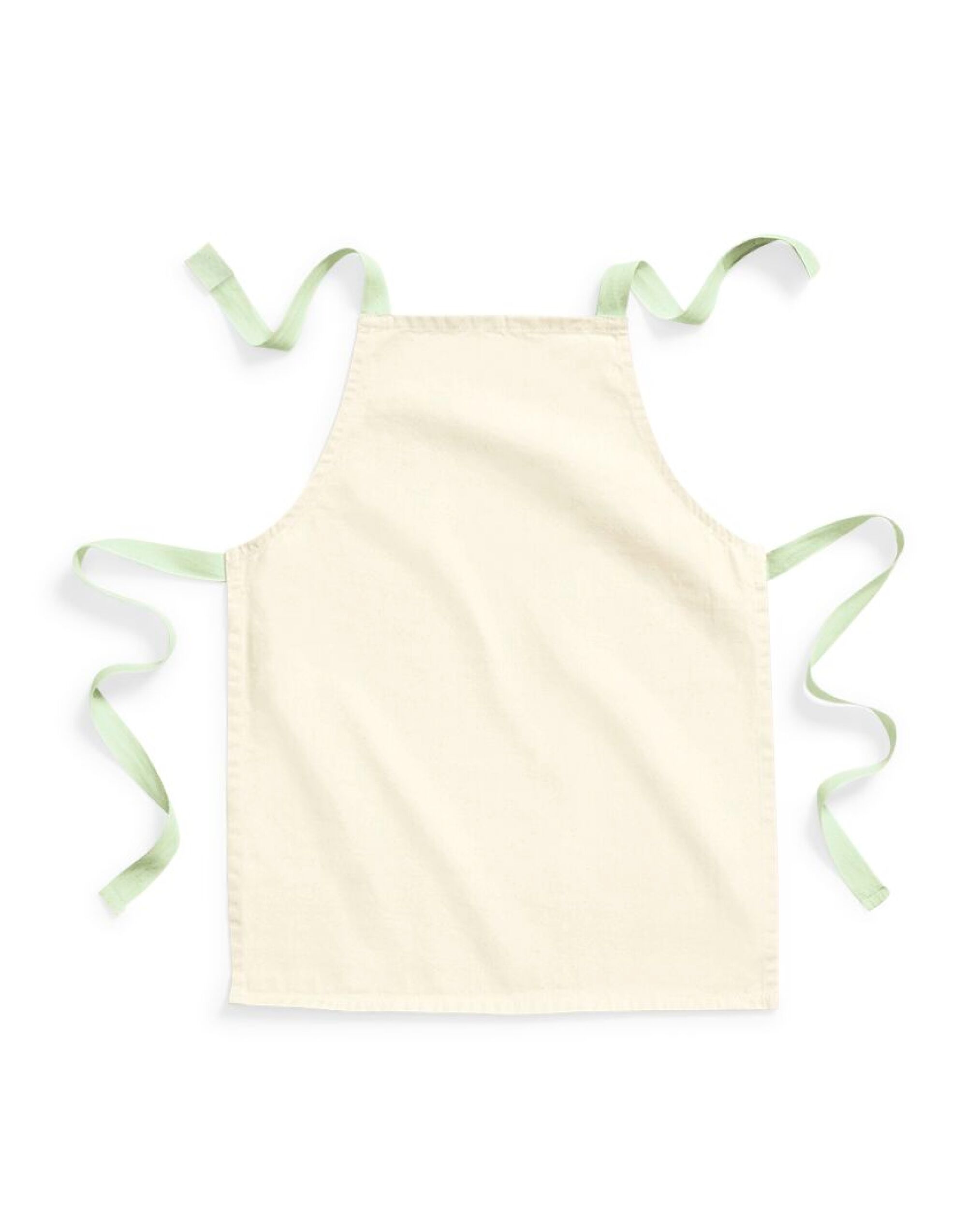 W362 FairTrade Cotton Junior Apron Natural/Pistachio