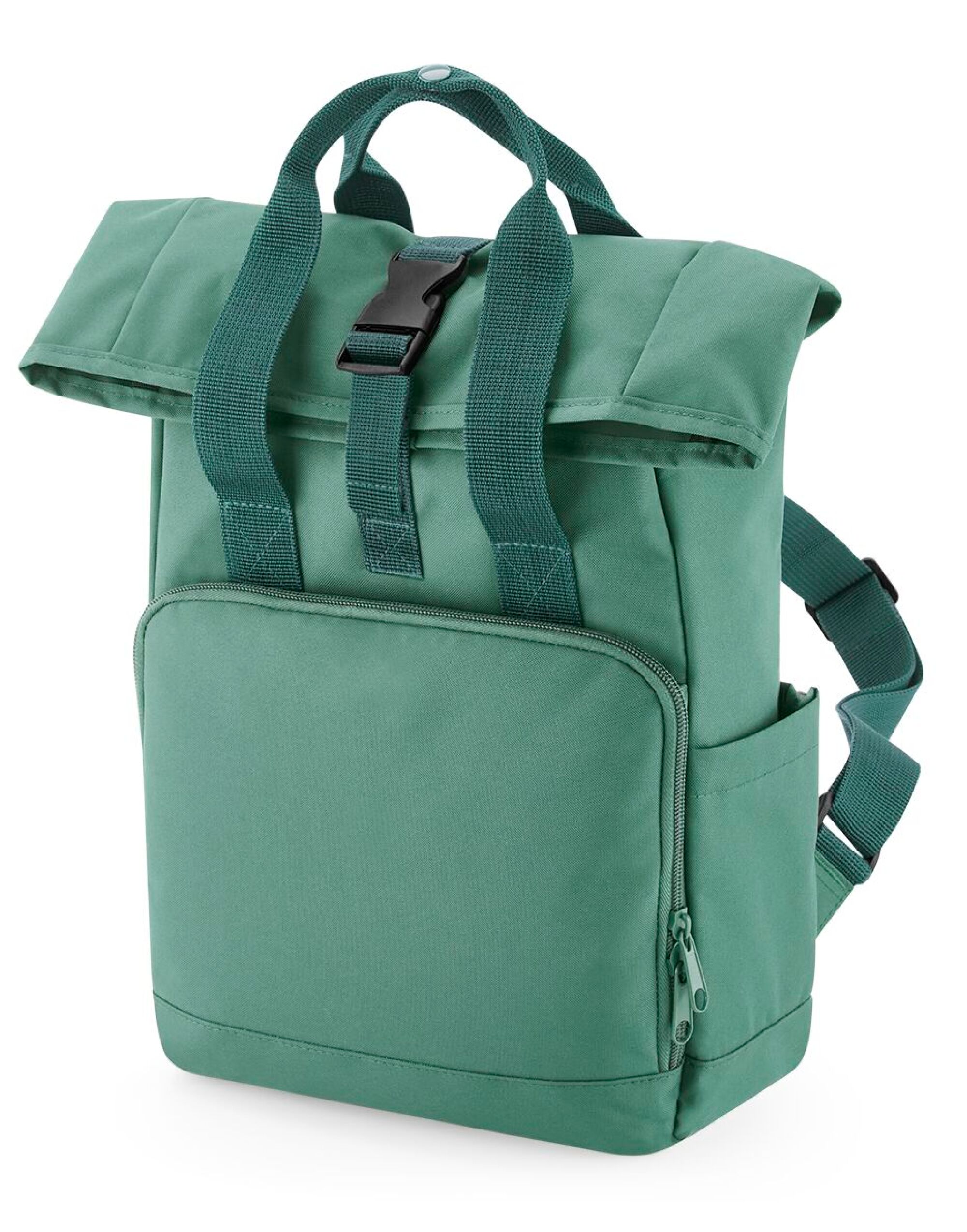 BG118S Recycled Mini Twin Handle Roll-Top Backpack Sage