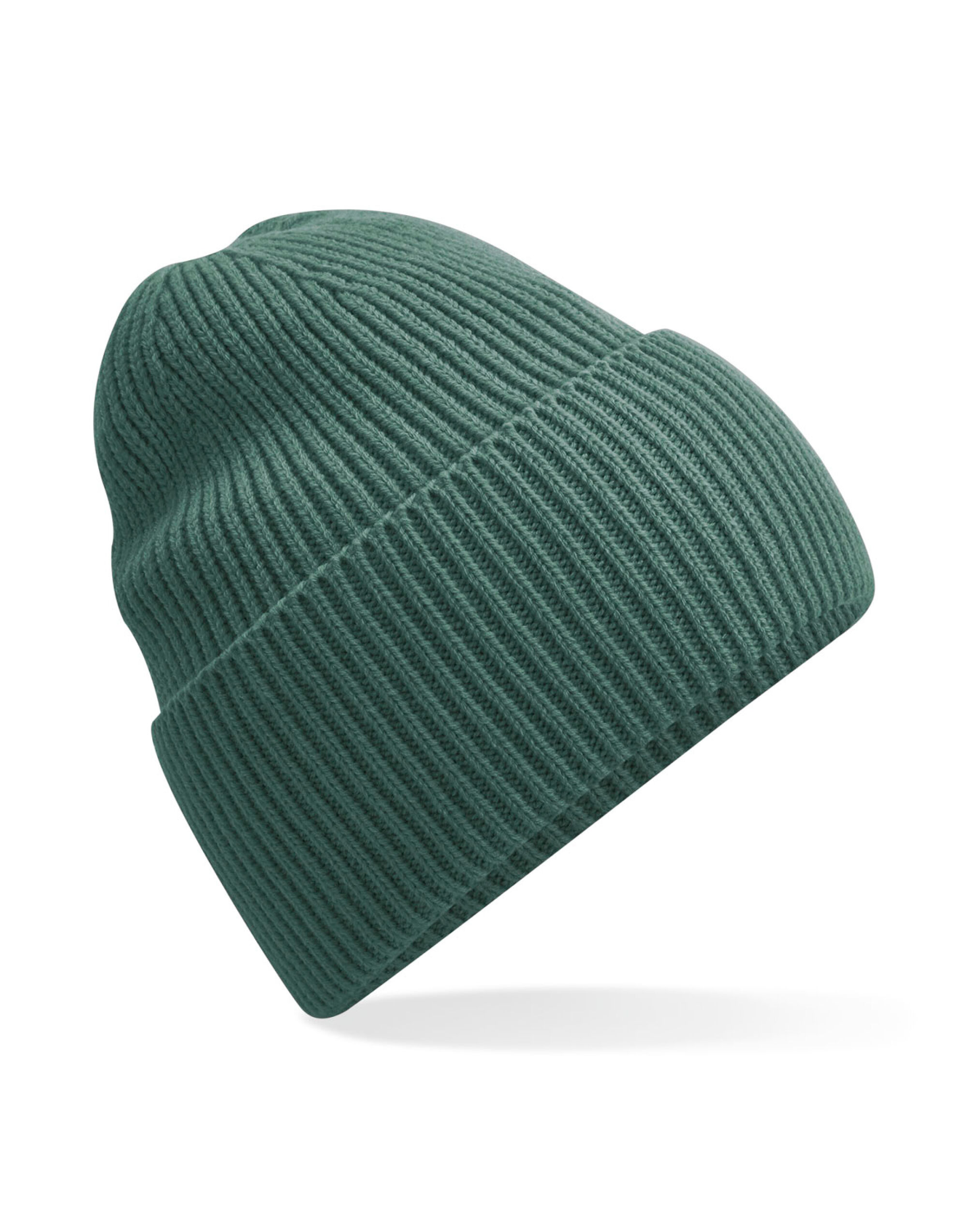 B384R Oversized Cuffed Beanie Marine Green