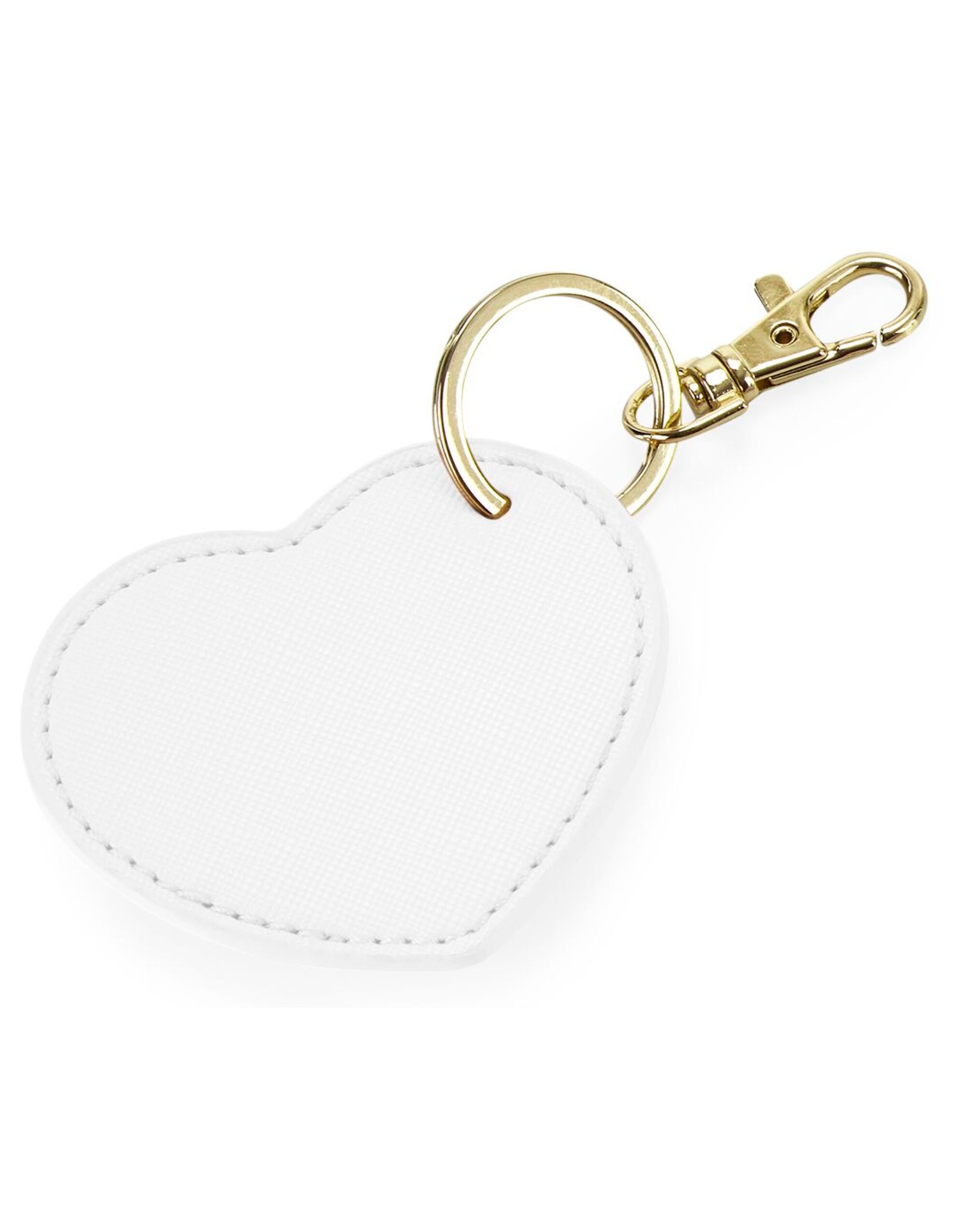 BG746 Boutique Heart Key Clip Soft White