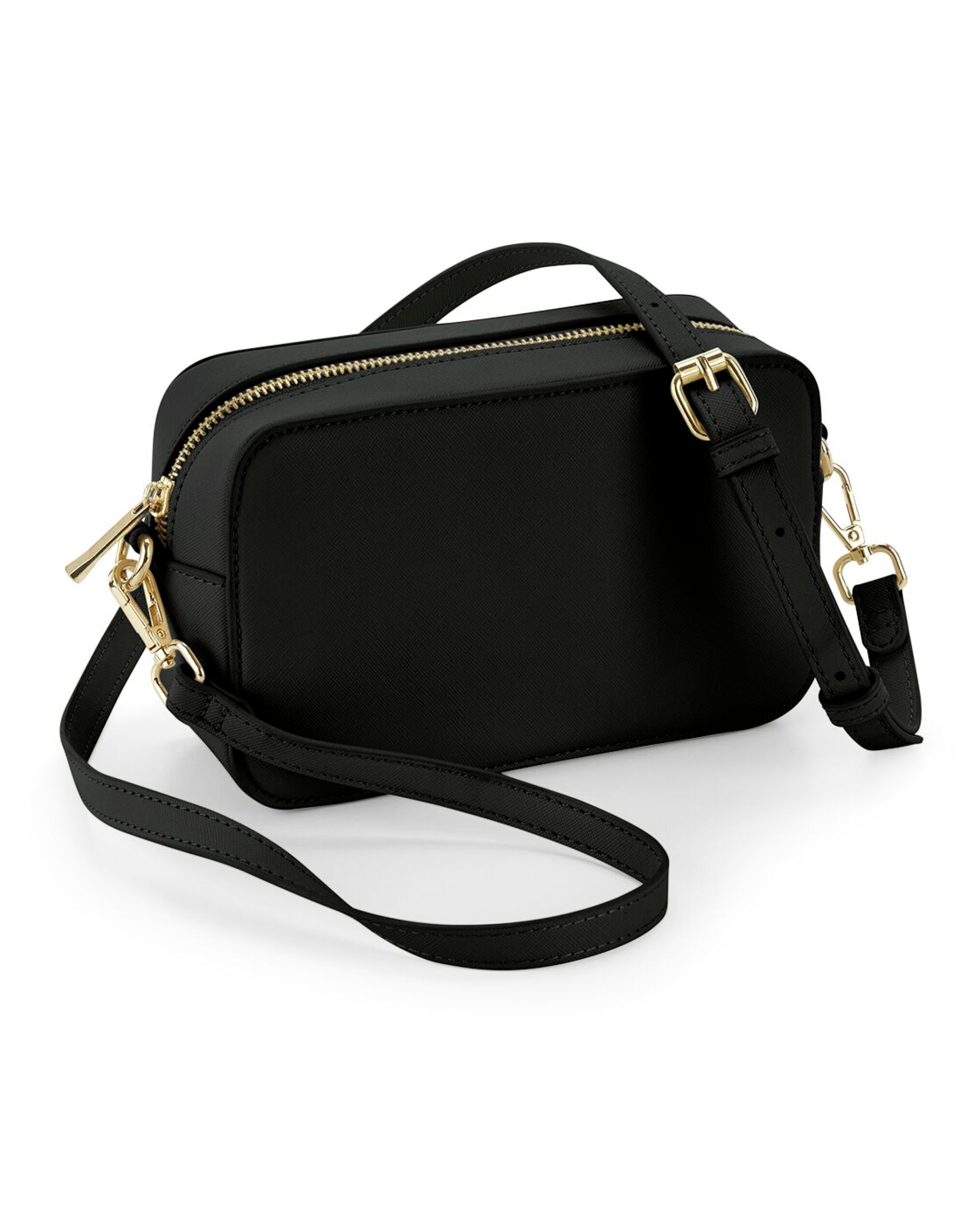 BG758 Boutique Structured Cross Body Bag Black