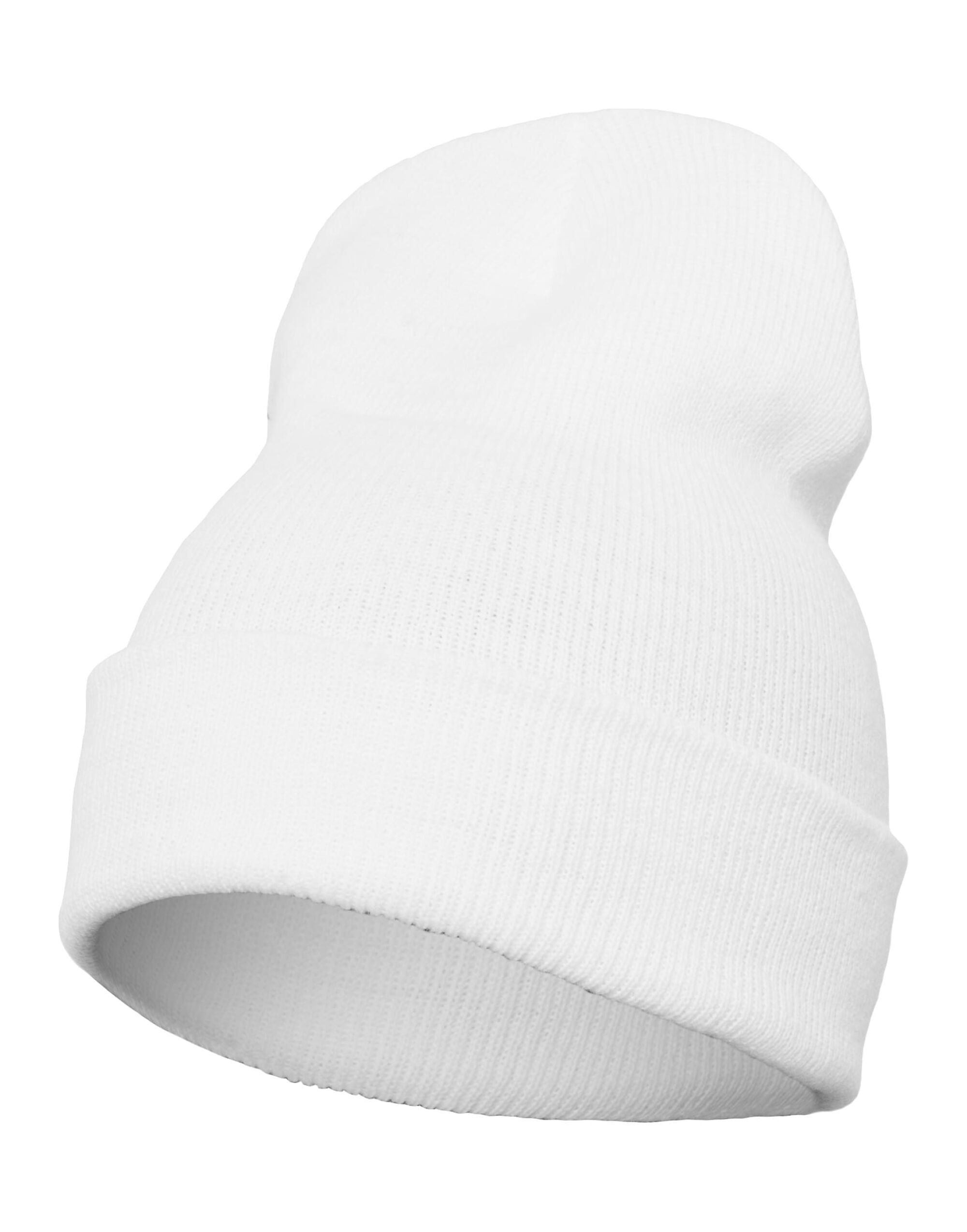 1501KC YP Cuffed Knit Beanie White