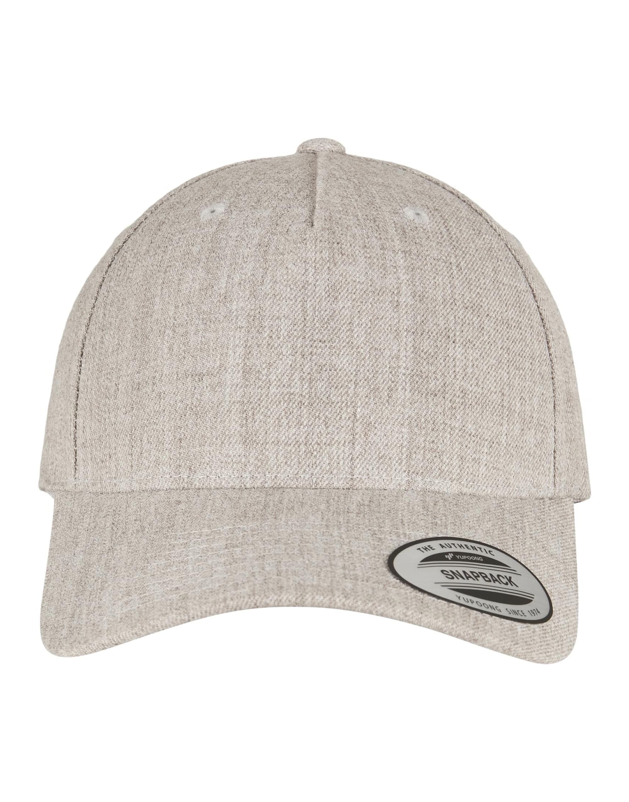 5789M YP Classics 5 Panel Premium Cap Heather Grey