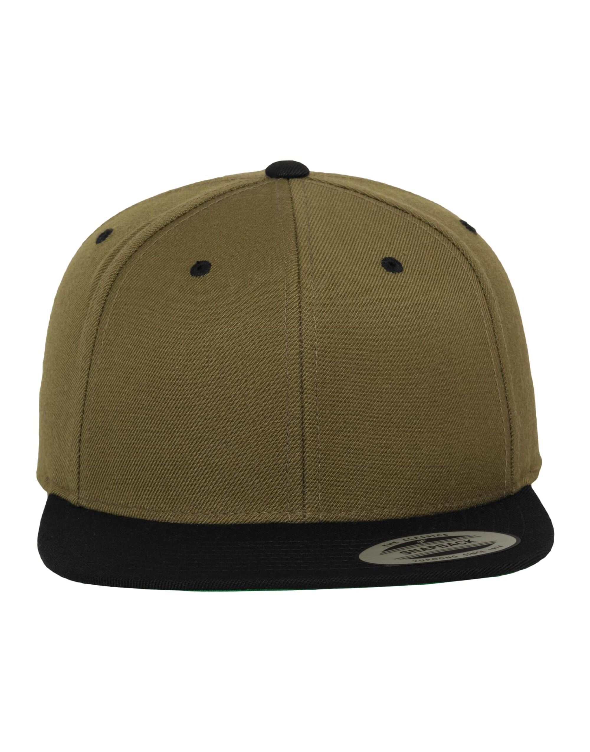 6089MT Two Tone Classic Snapback Cap Olive/Black