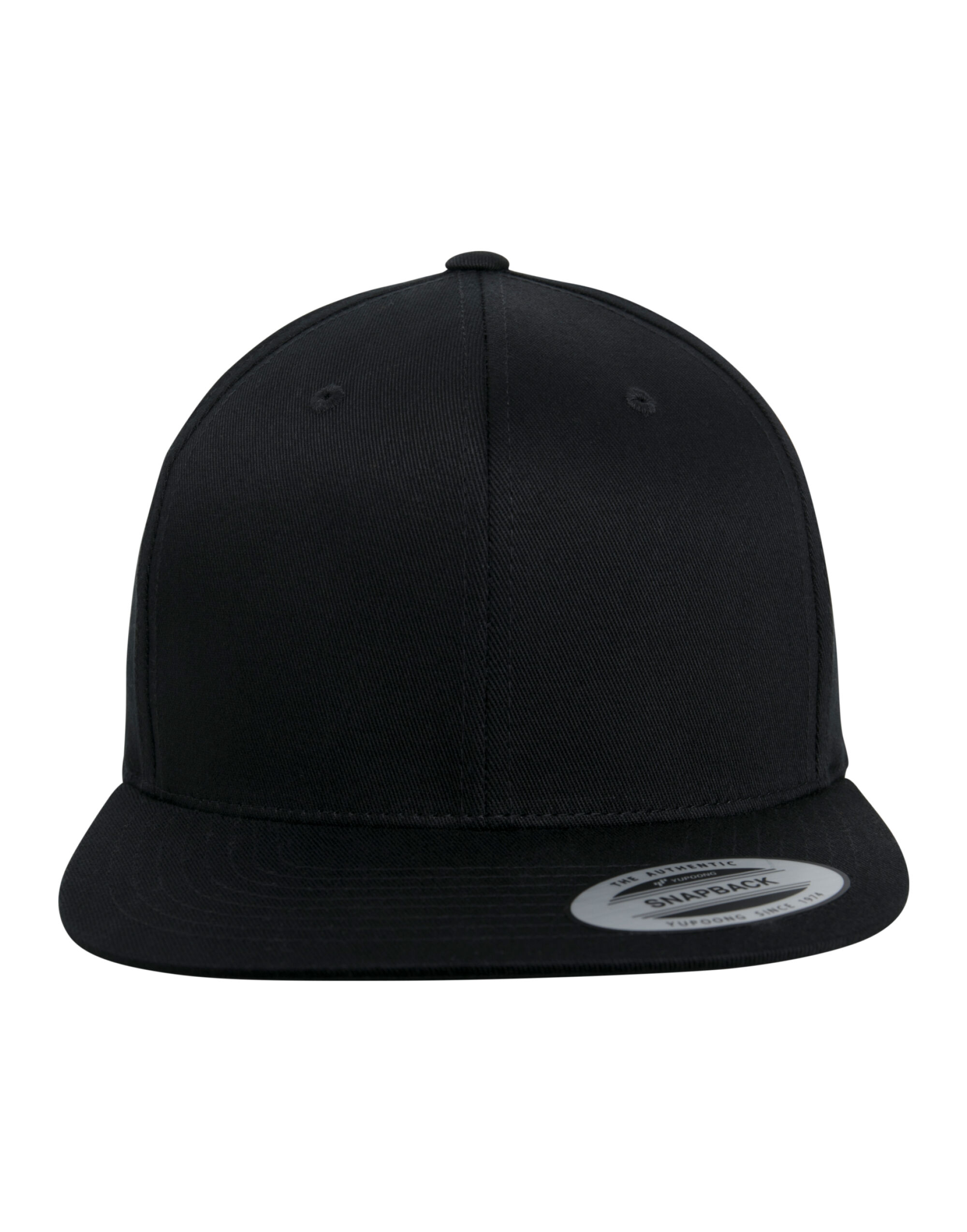 6089OC Organic Cotton Snapback Black